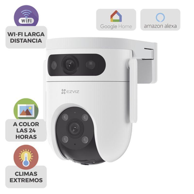 Cámara EZVIZ H9c 2K Dual Lente 6MP Detección IA, Visión Nocturna y Audio, 360°-2