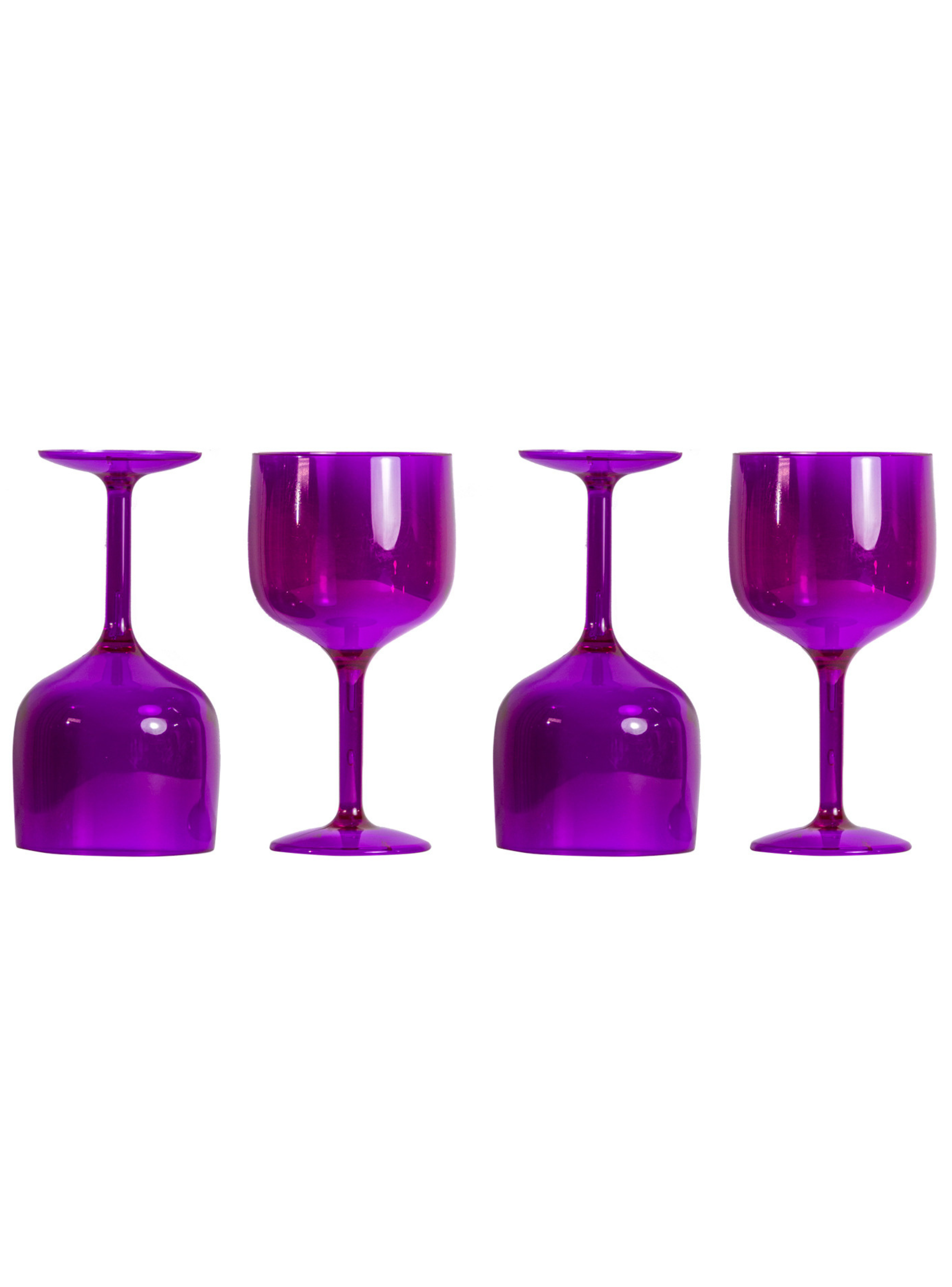 Copas Gin Acrilico 637 ml - Pack 4 - Morado Traslucido-0