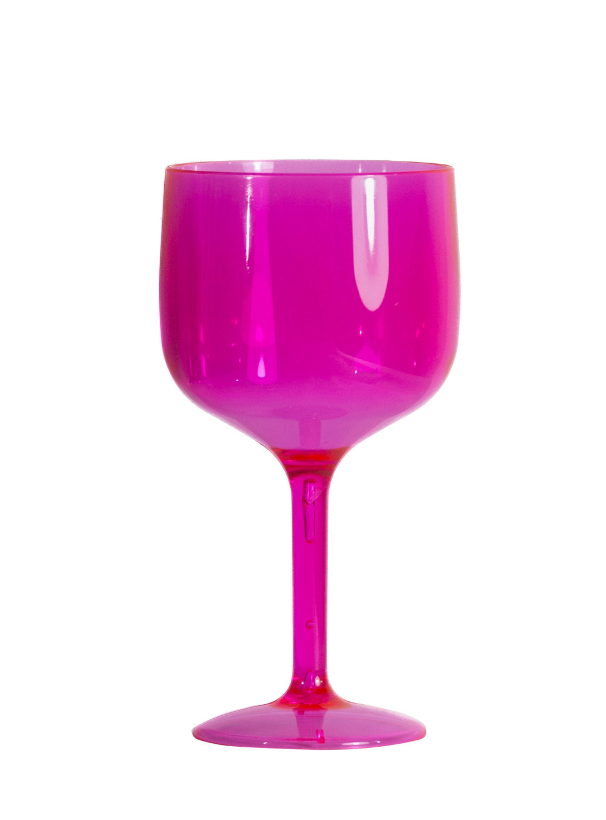 Copas Gin Acrilico 637 ml - Pack 4 - Rosado Traslucido-1