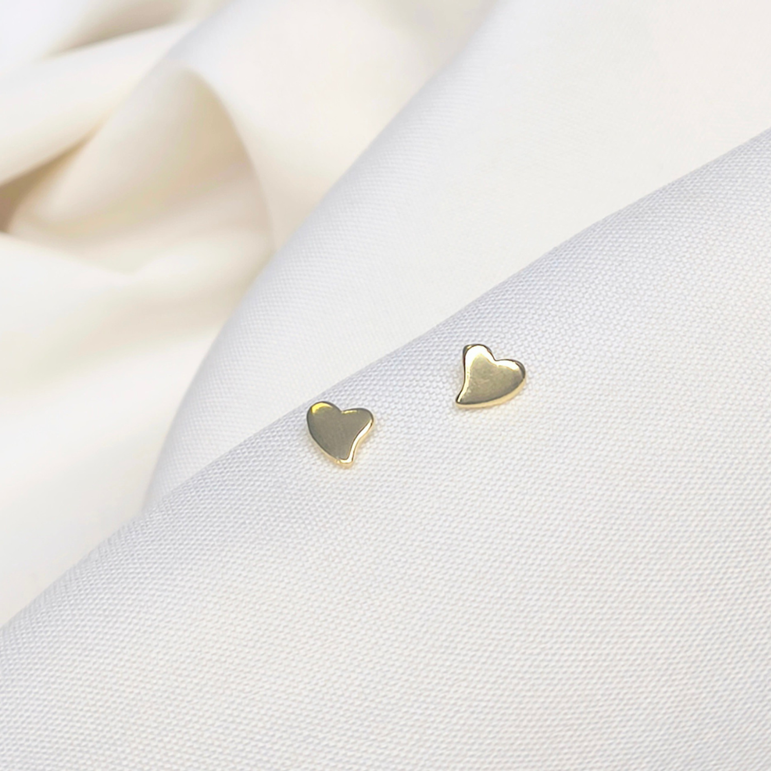 Aros corazón oro-0