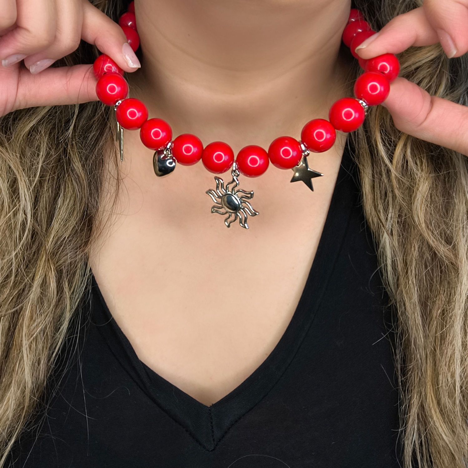 Maxi Collar Rojo Zapallar-2