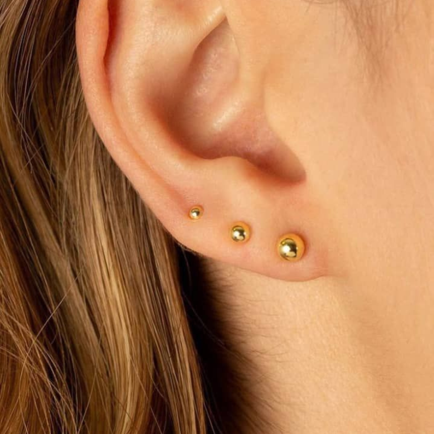 Aros bolita bañados en Oro-2