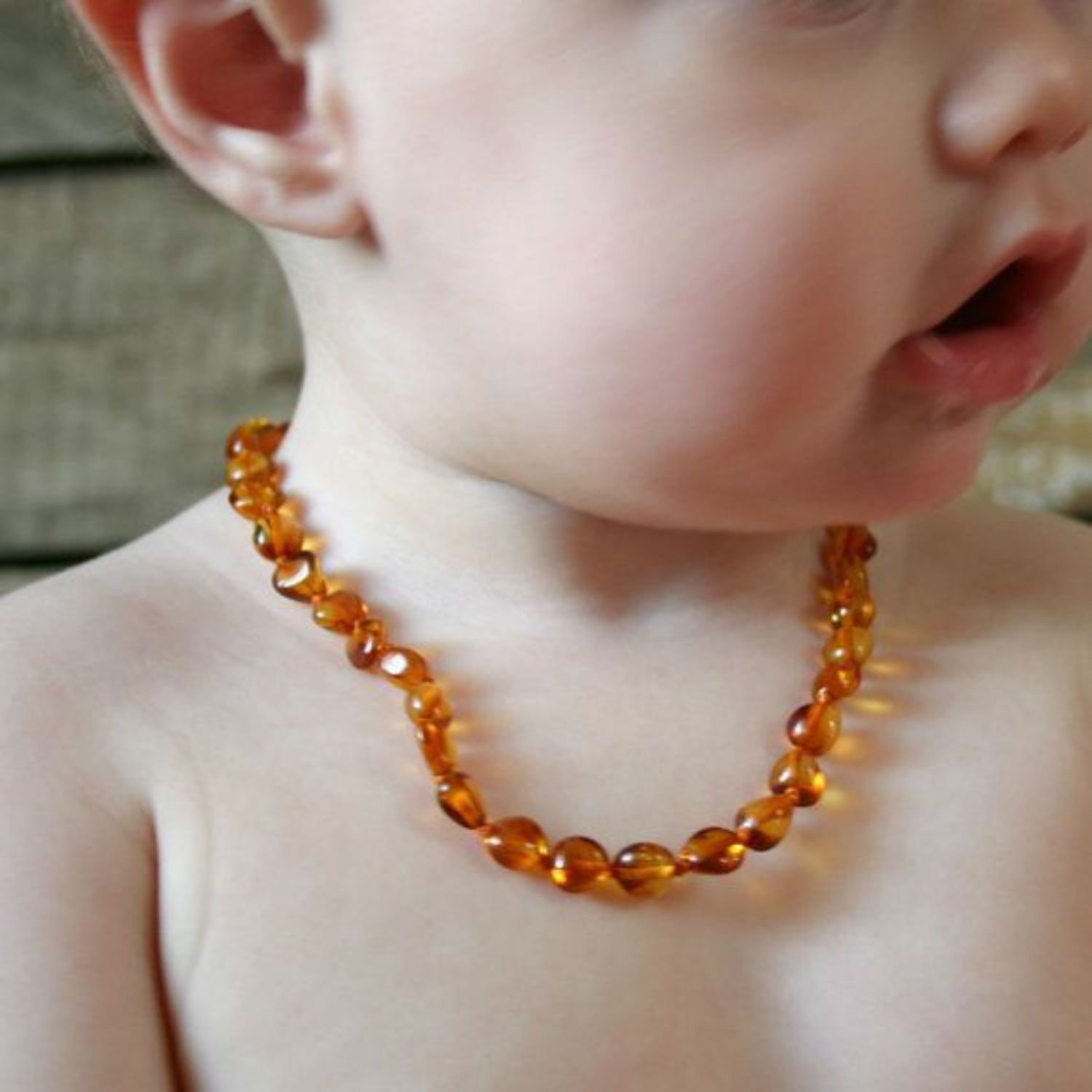 Collar ámbar báltico bebé 36 cm certificado-3