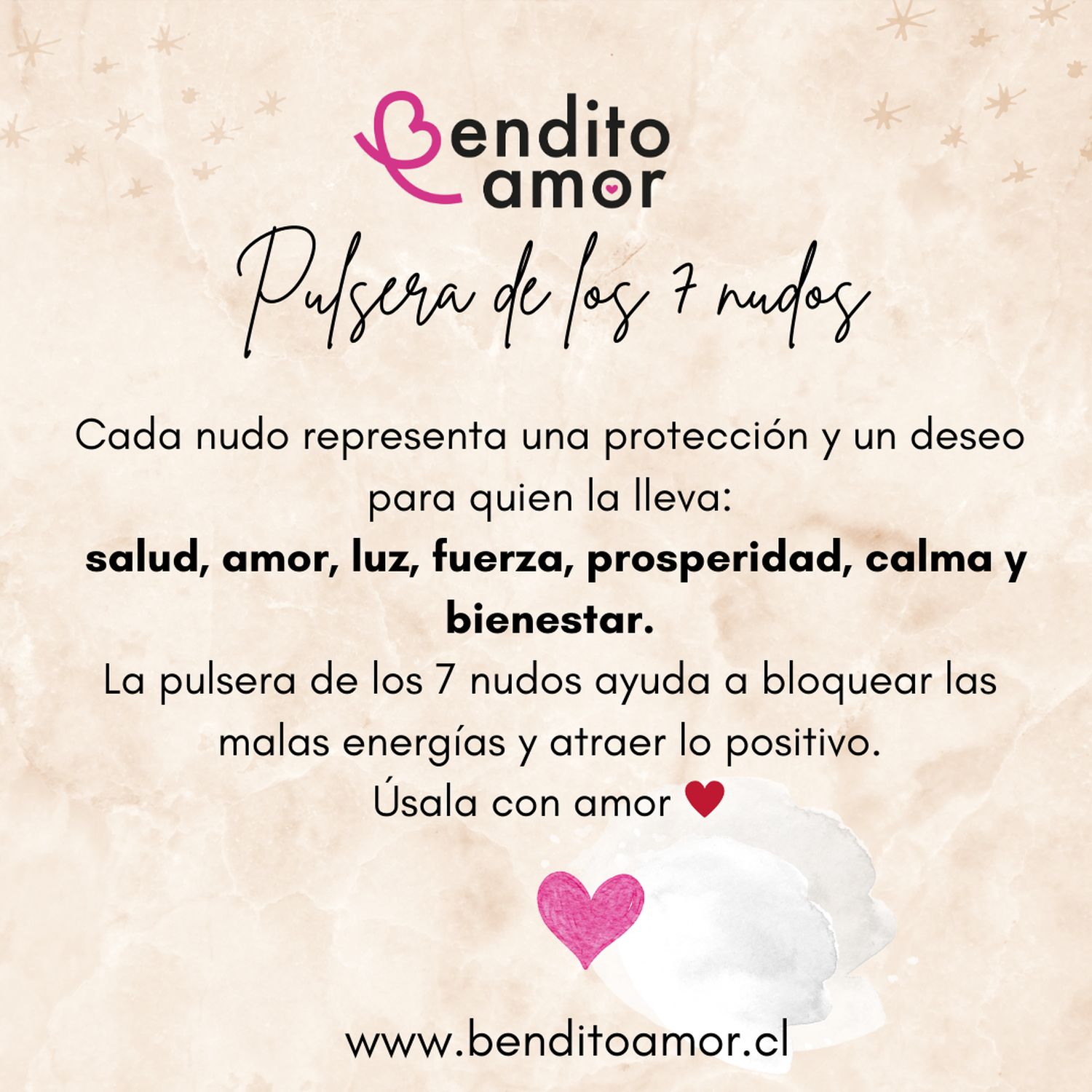 Pulsera de Hilo Negro Ajustable – 7 Nudos de Protección-3