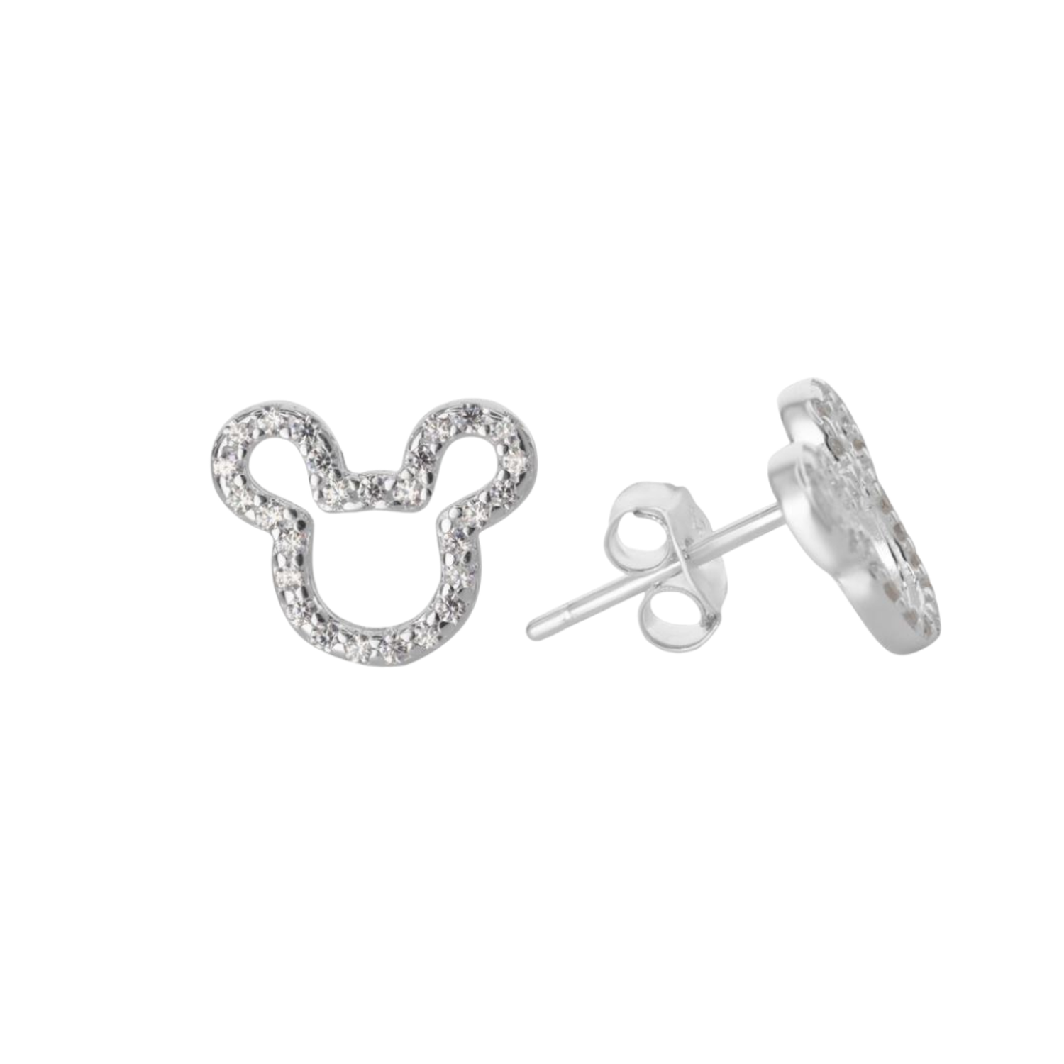 Aros Minnie con Circones Plata 925 ✨-1