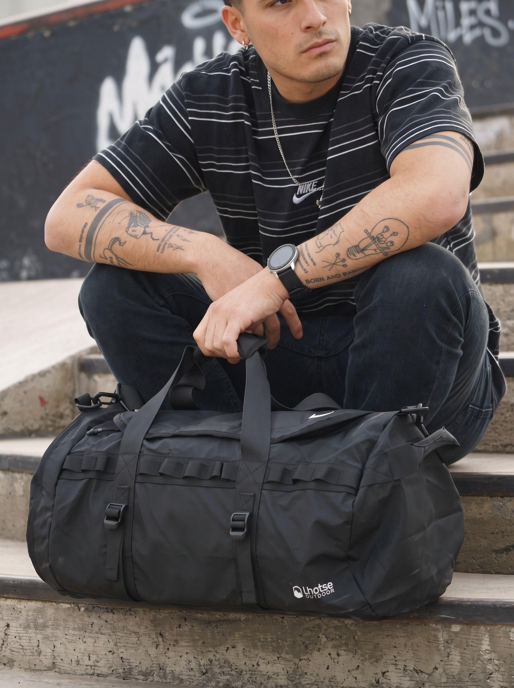 Bolso Deportivo Viaje 30L Lhotse Duffel Negro-4