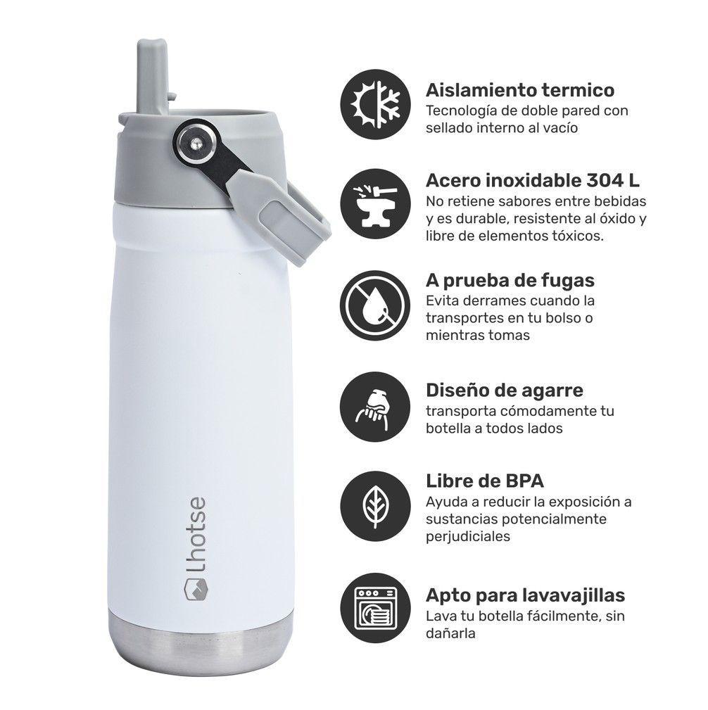 Botella T rmica Acero Inoxidable 650ml Lhotse Blanca-6