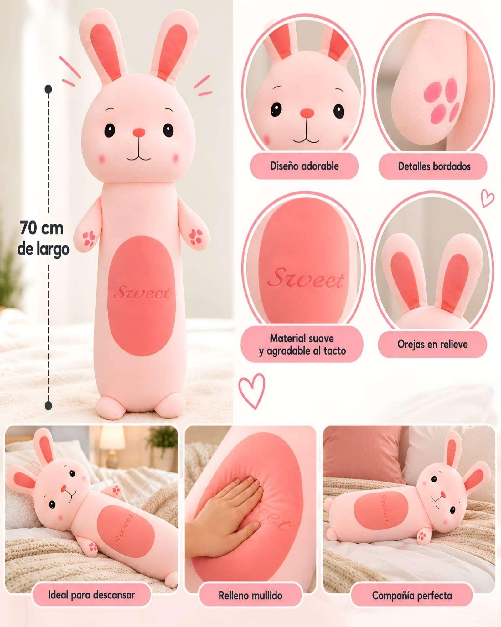 Peluche Gigante De 70 cm Almohada de Apoyo y Respaldo Suave m2-4