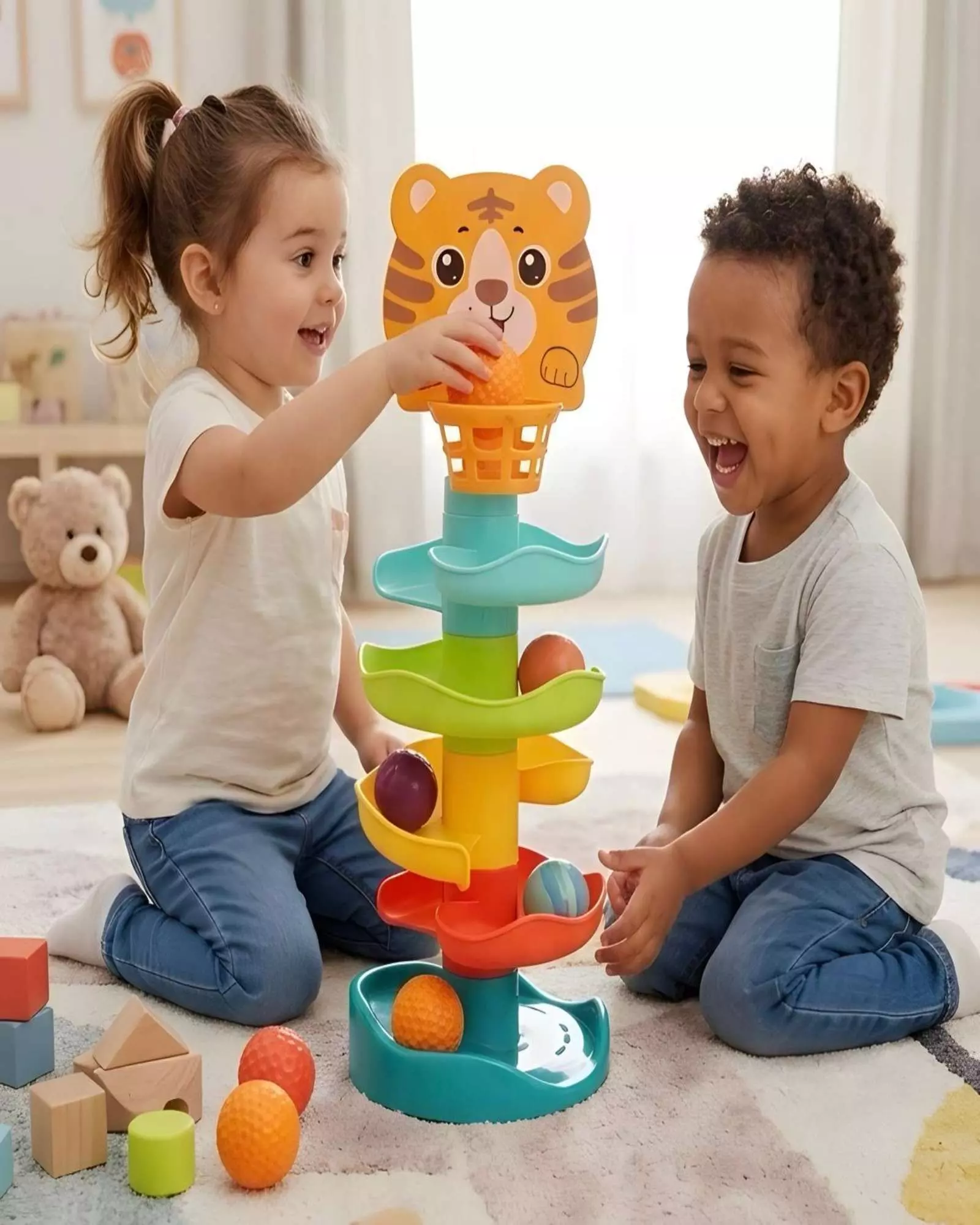 Tobogán De Pelotas Estimulación Temprana Para Bebés-2