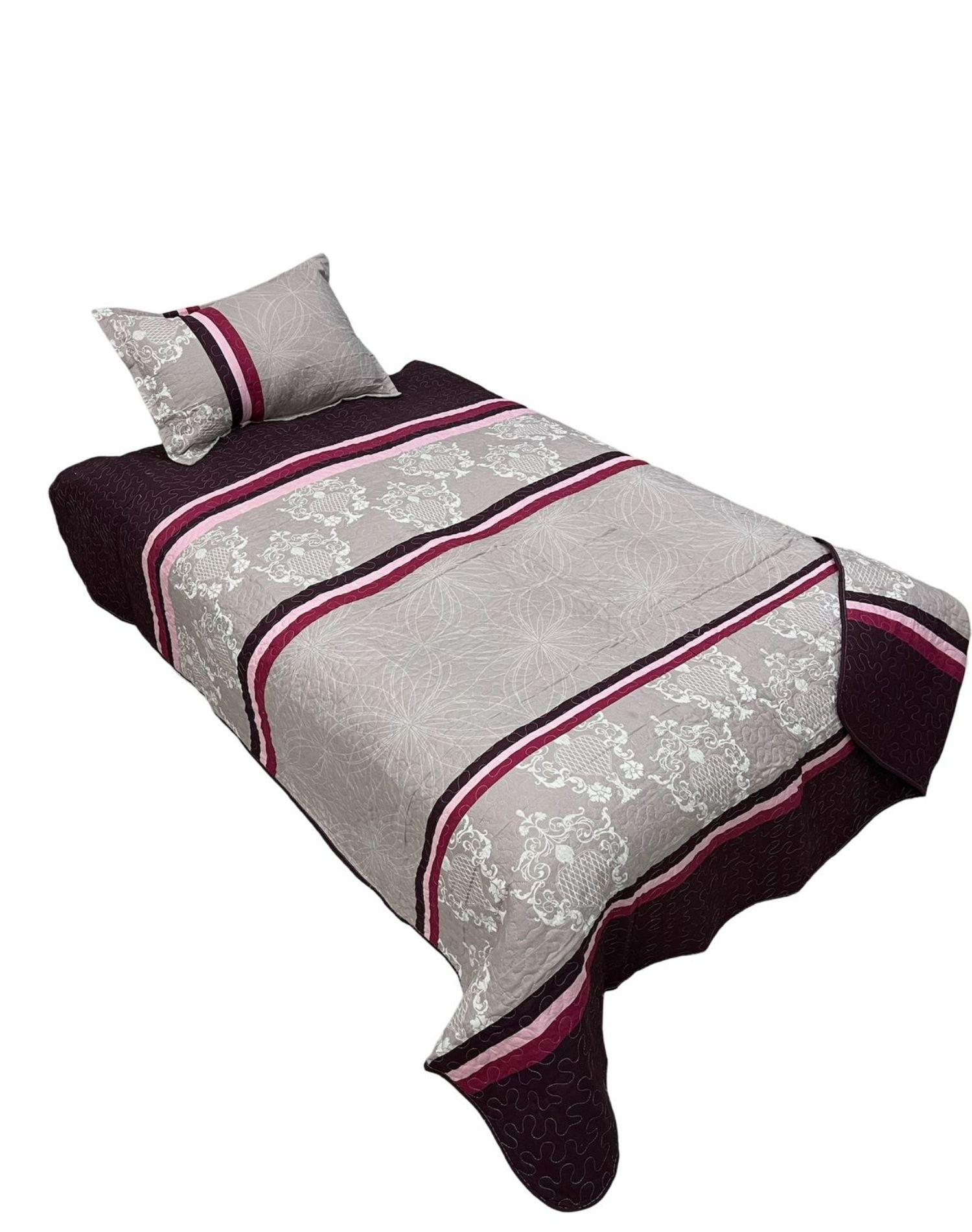CUBRECAMA QUILT PRIMAVERA VERANO PLAZA Y MEDIA DC19-1