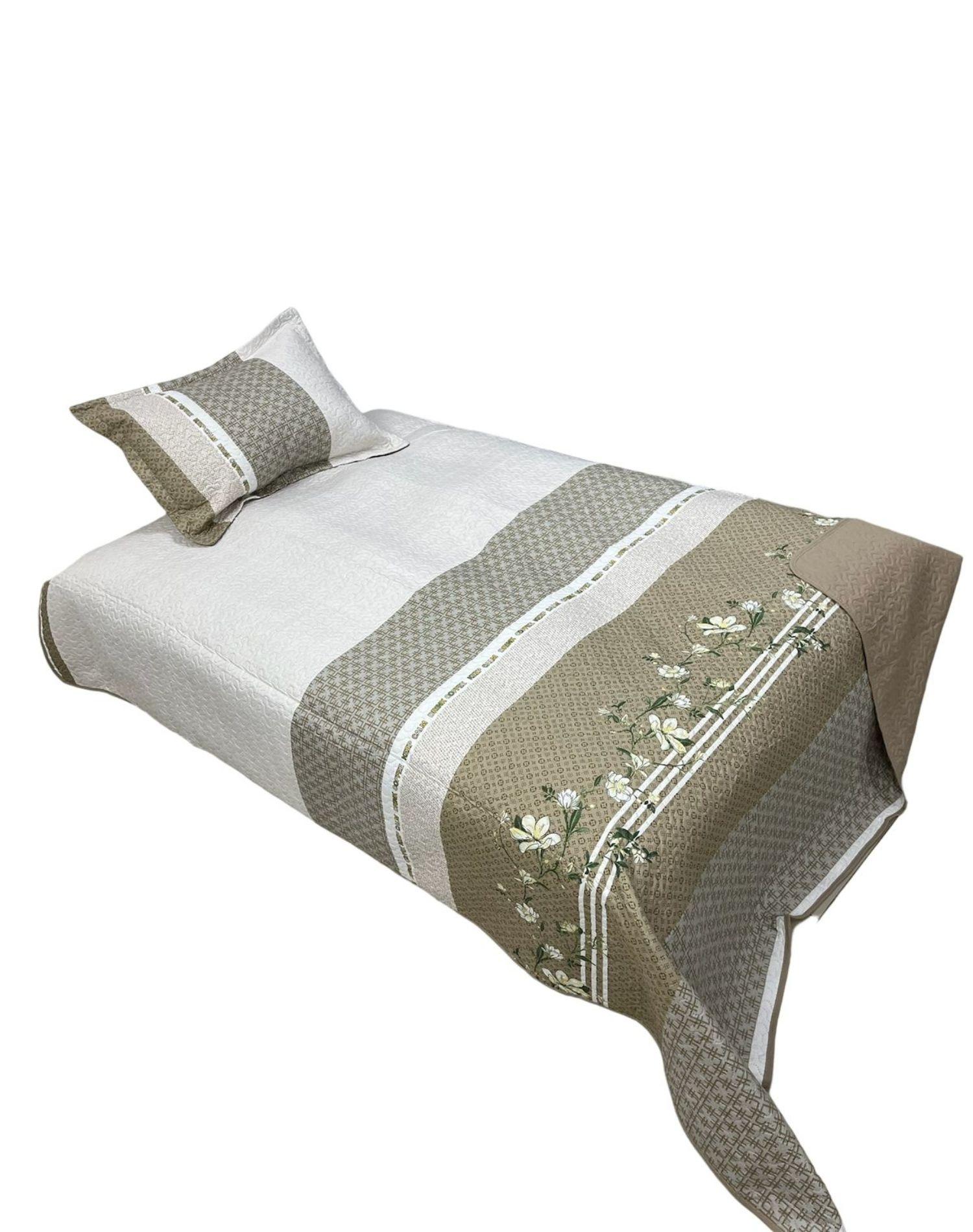 CUBRECAMA QUILT PRIMAVERA VERANO PLAZA Y MEDIA DC26-1