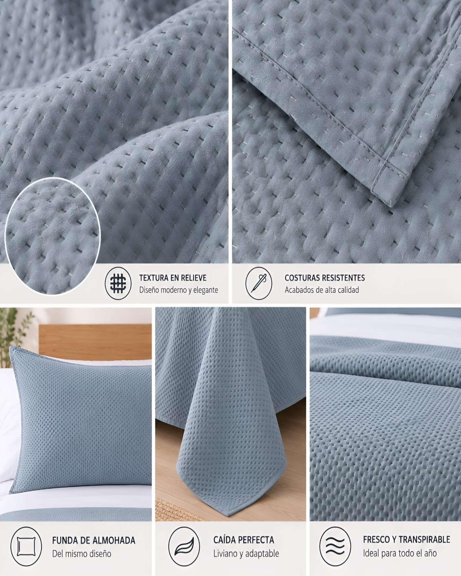 Cubrecama Cádiz Ultra Soft 1.5 Plazas 180x240 cm 01-4