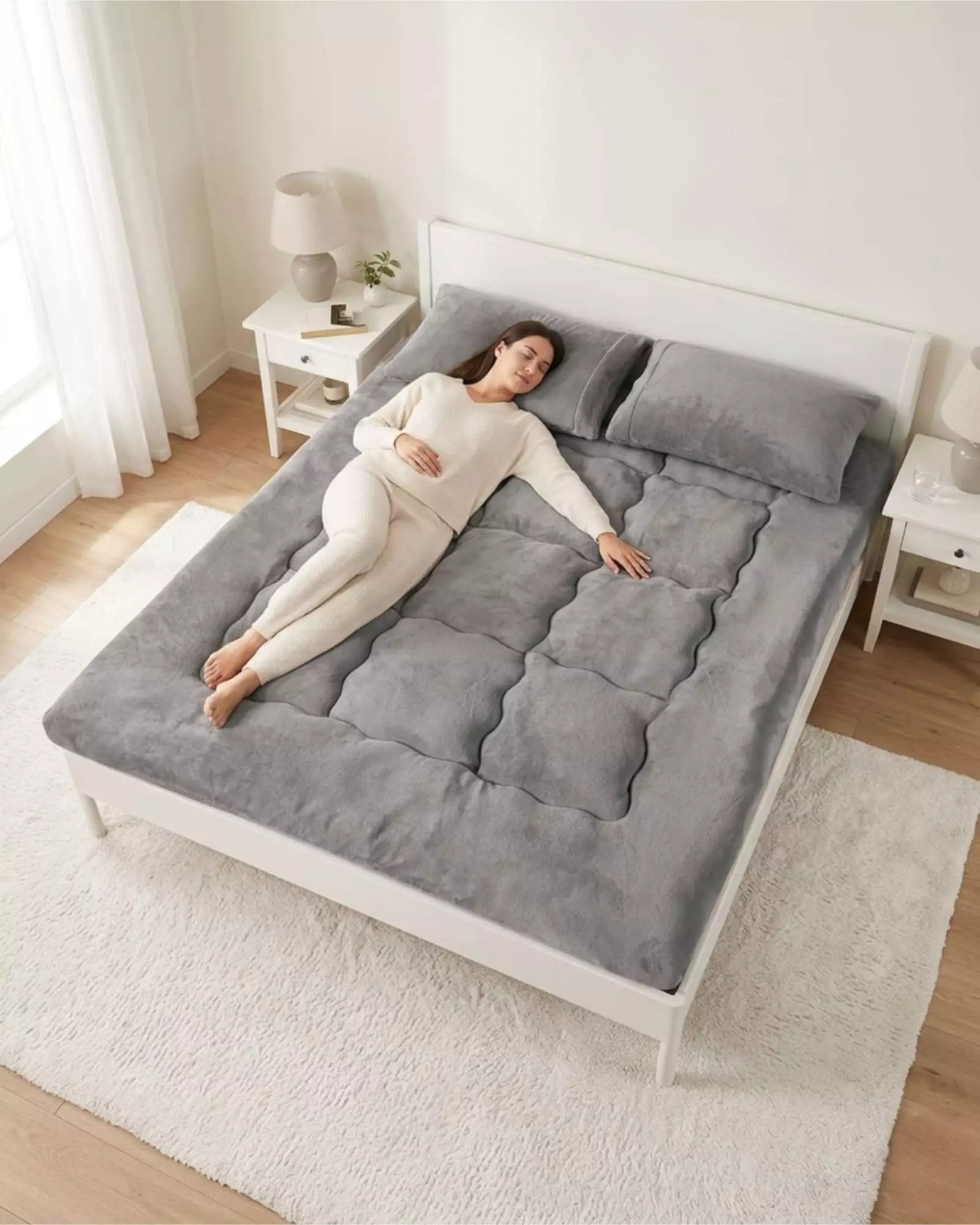 Cubre Colchón Premium Plush Acolchado 2 Plazas R2-4