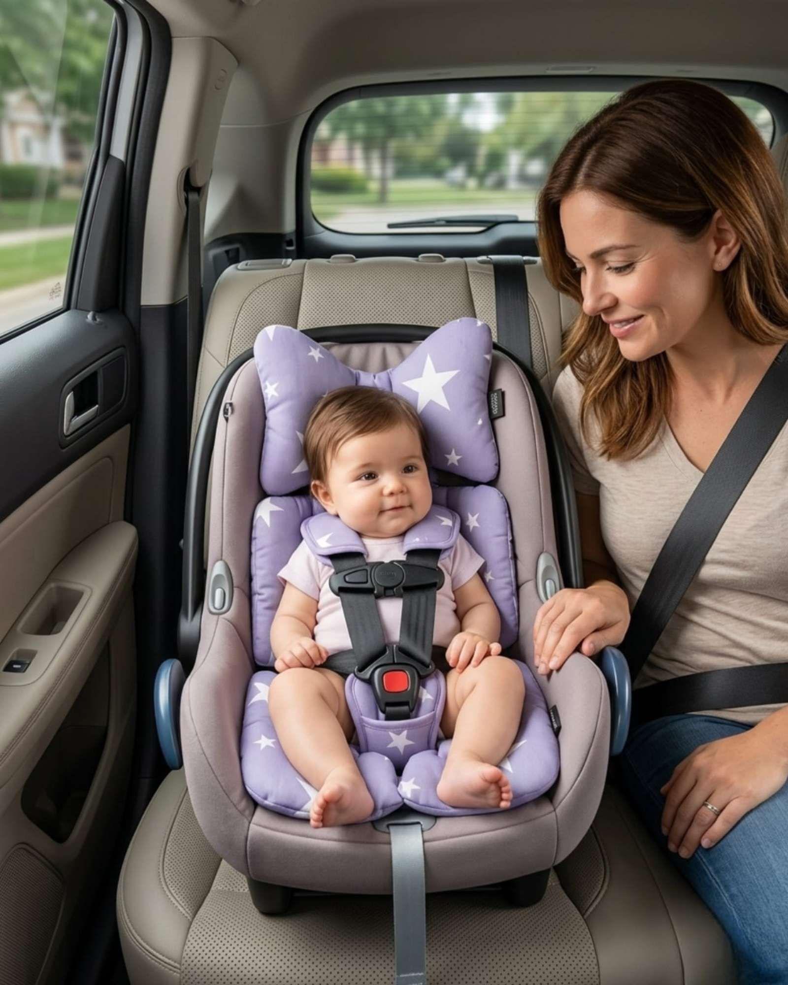 Cojín Reductor para asientos de Lujo para Bebés - Confort y Soporte Total gris-1