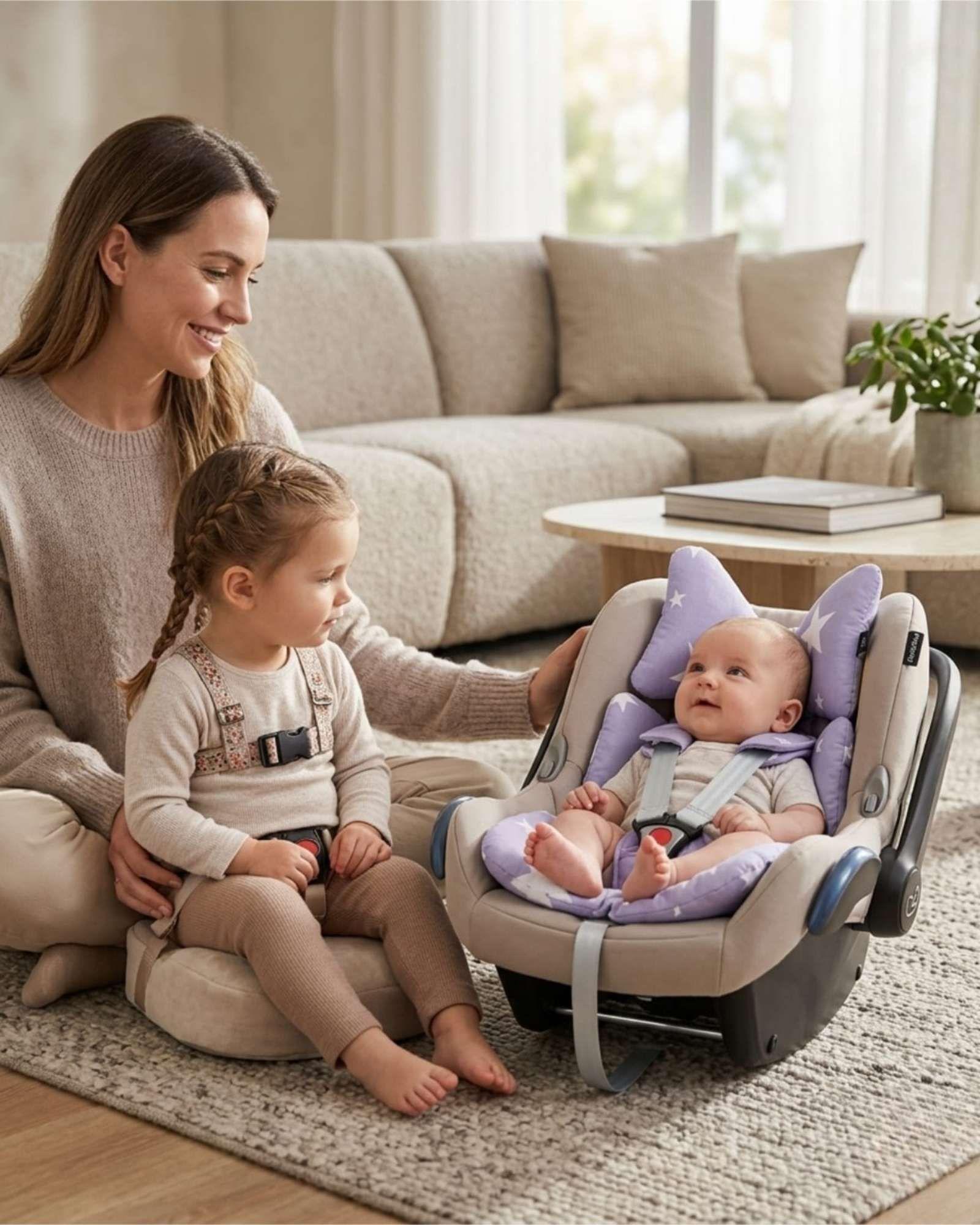 Cojín Reductor para asientos de Lujo para Bebés - Confort y Soporte Total gris-3