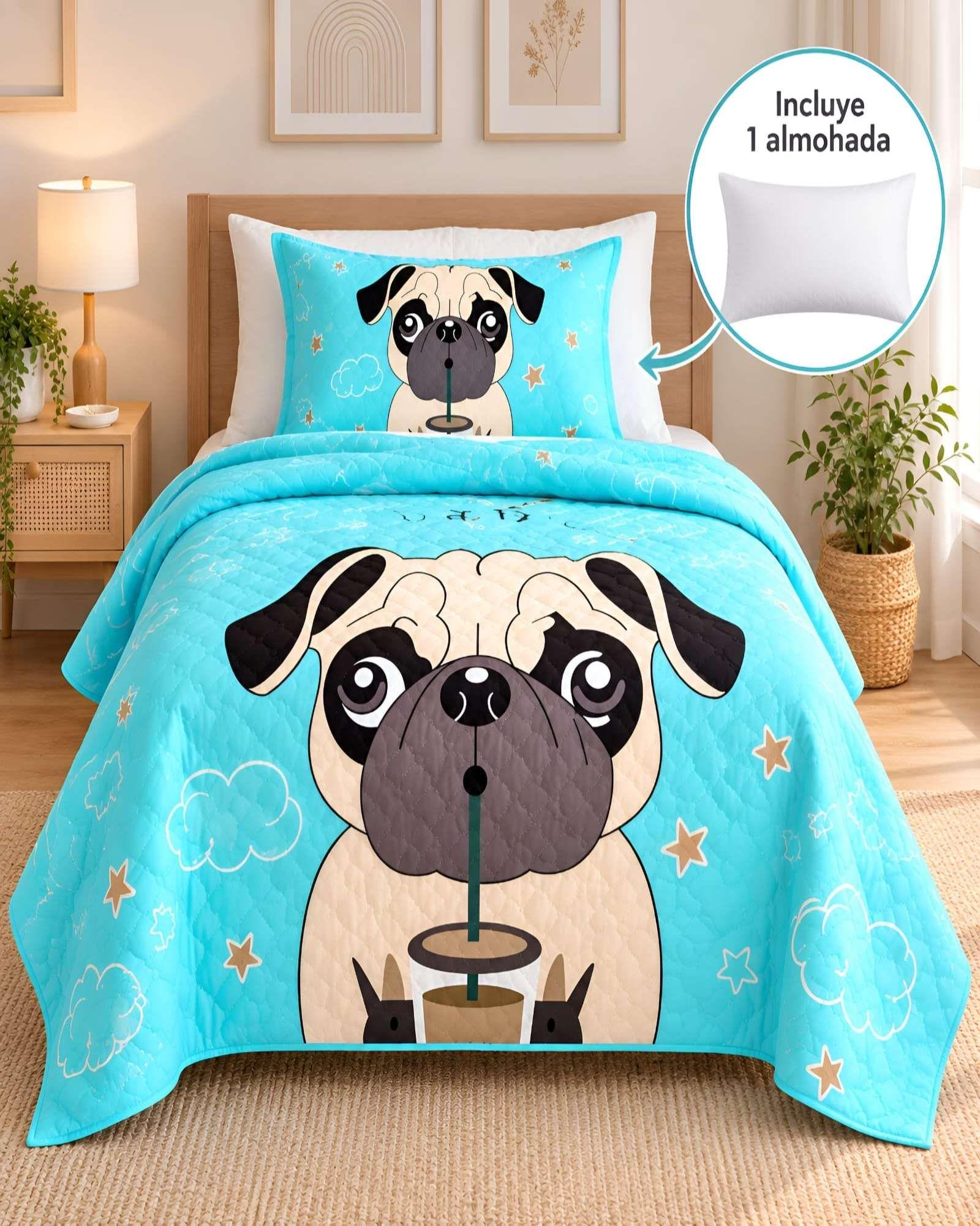 Set Quilt Verano 1.5 Plazas - Incluye Almohada Y Funda-1