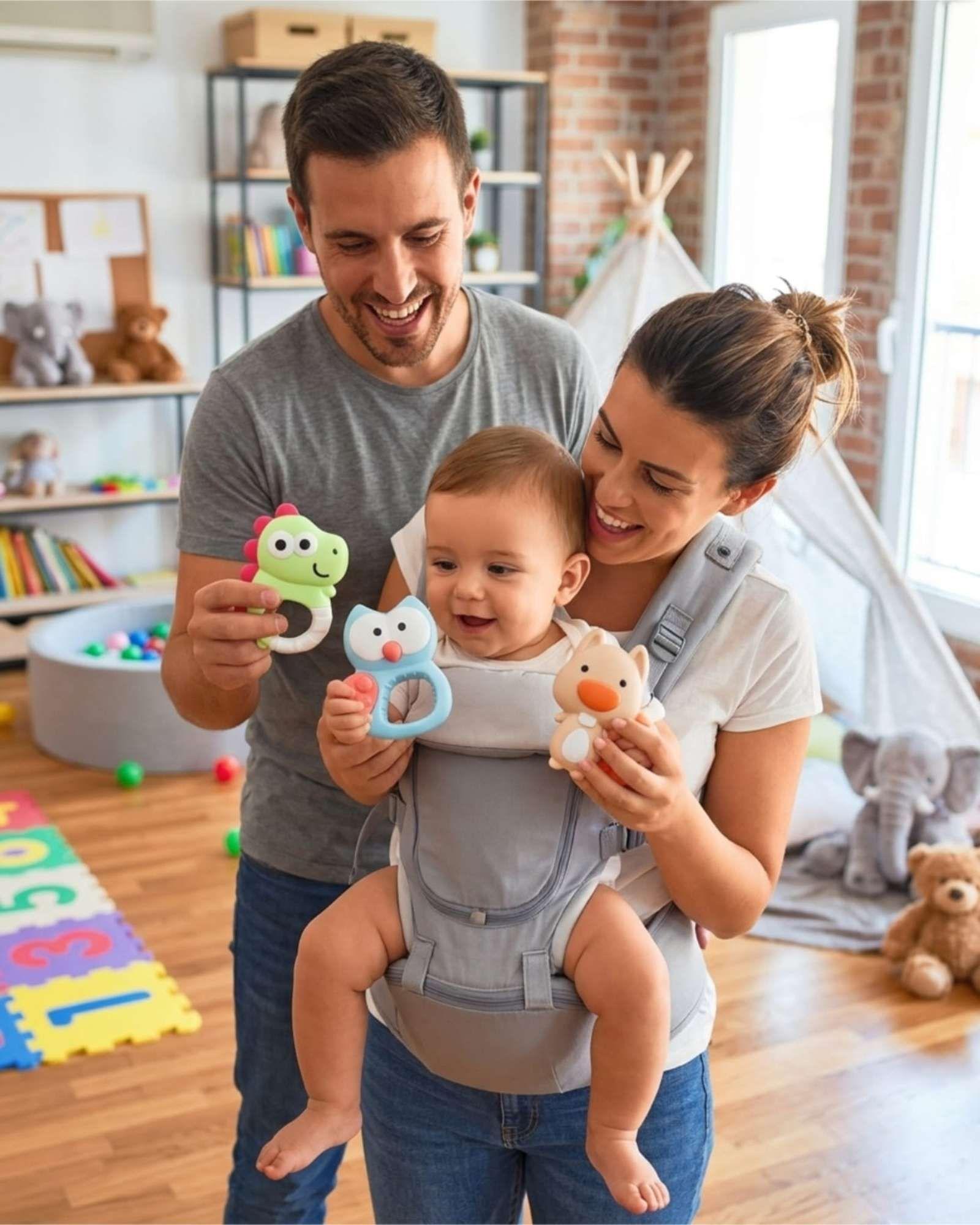 Sonajeros Para Bebés Set Juguetes De Animales Divertidos-2
