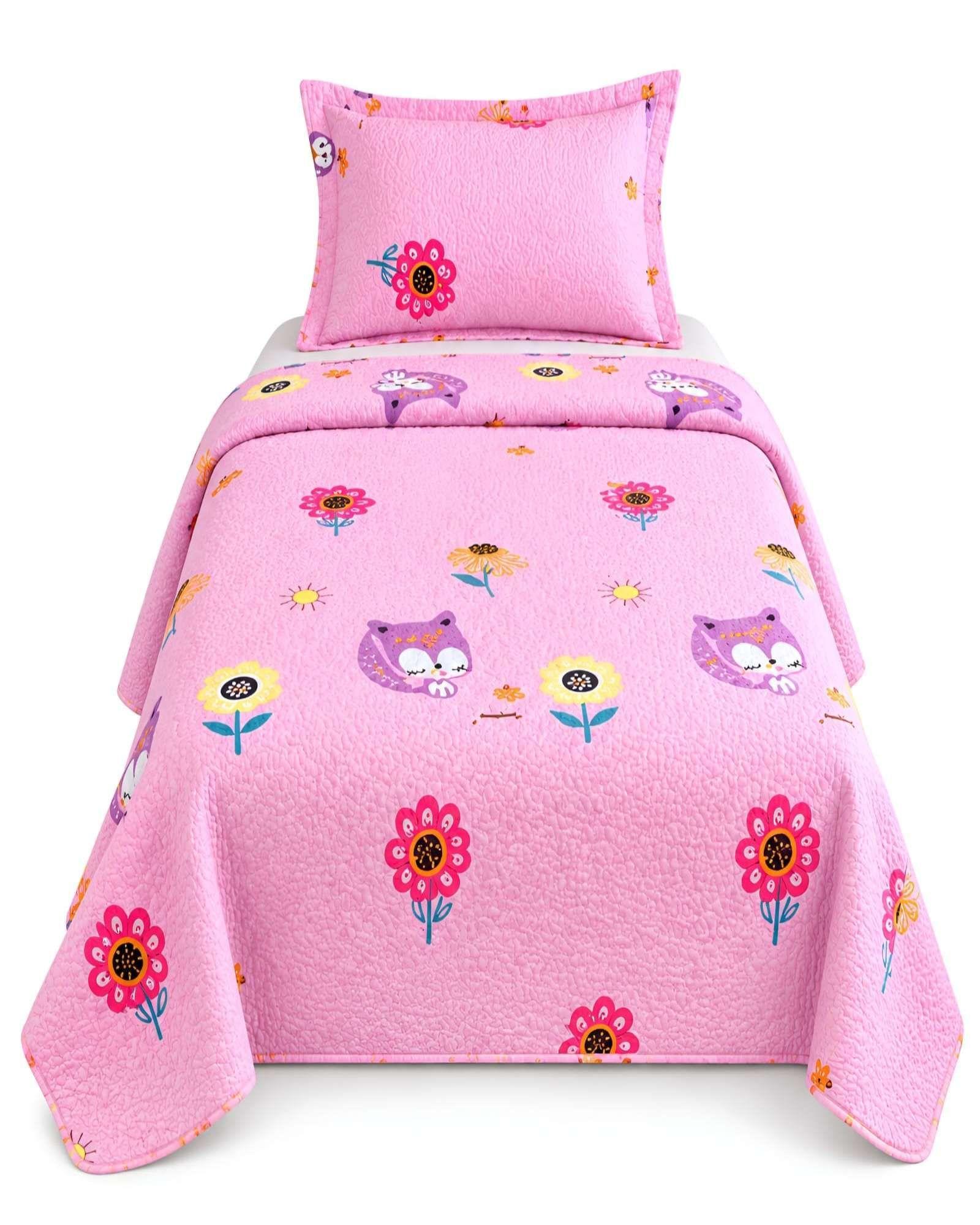 Cubrecamas Quilt Plaza Y Media Mas Almohada Textura Suave Y Fresca m1-5
