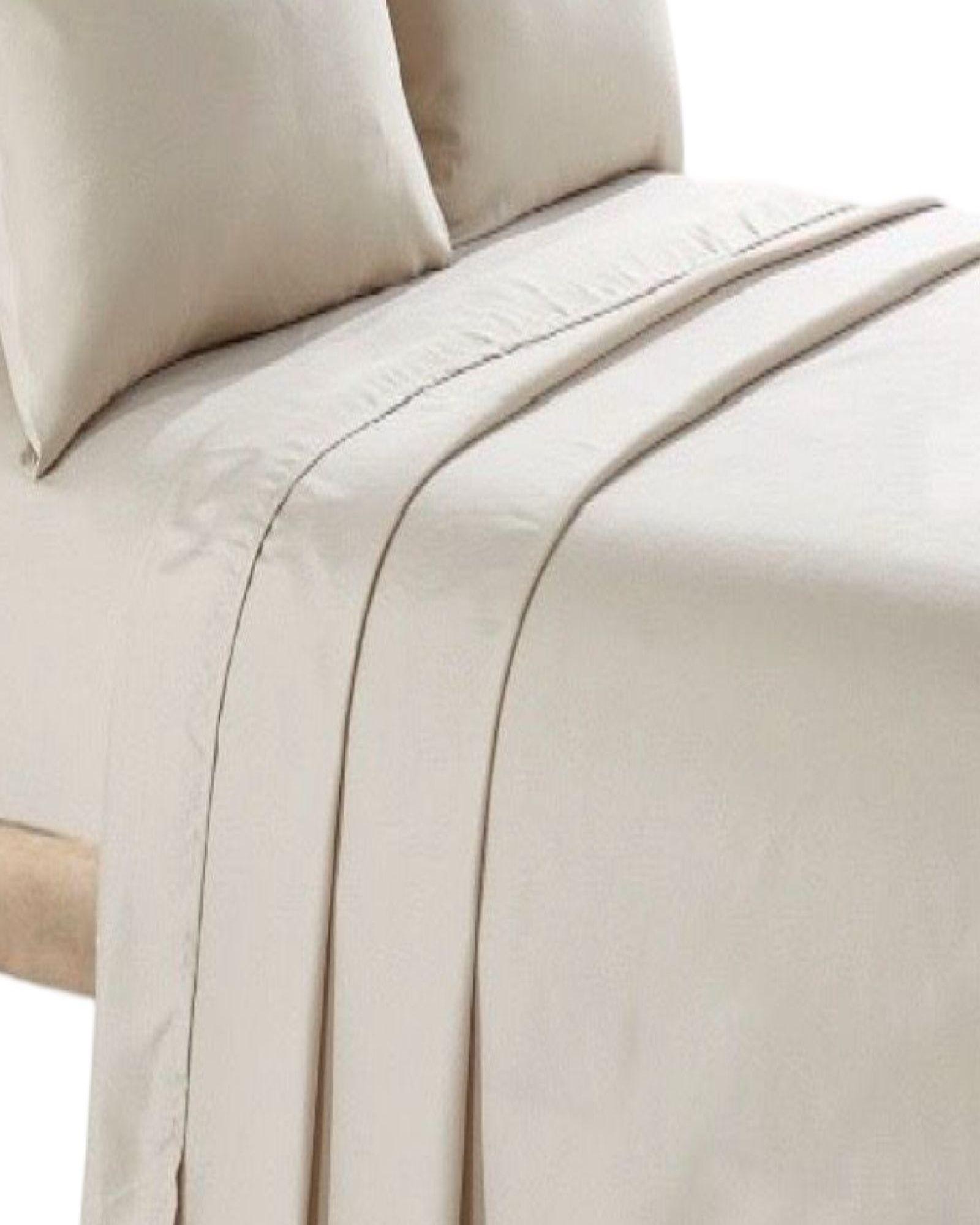 JUEGO DE SABANAS 200 HILOS KING BEIGE-2