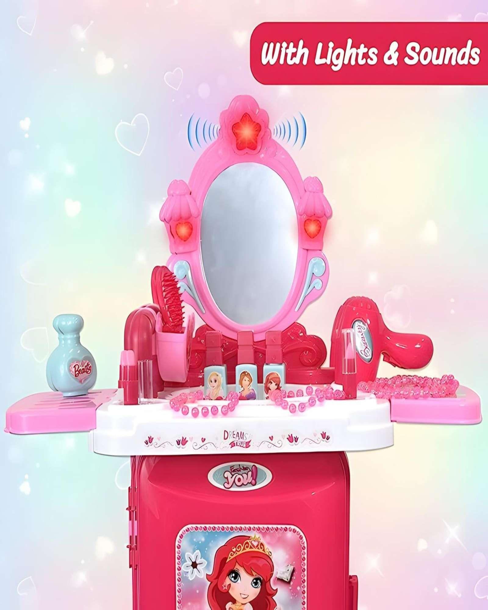 Tocador de Belleza con maleta 3 en 1 mas accesorios-2