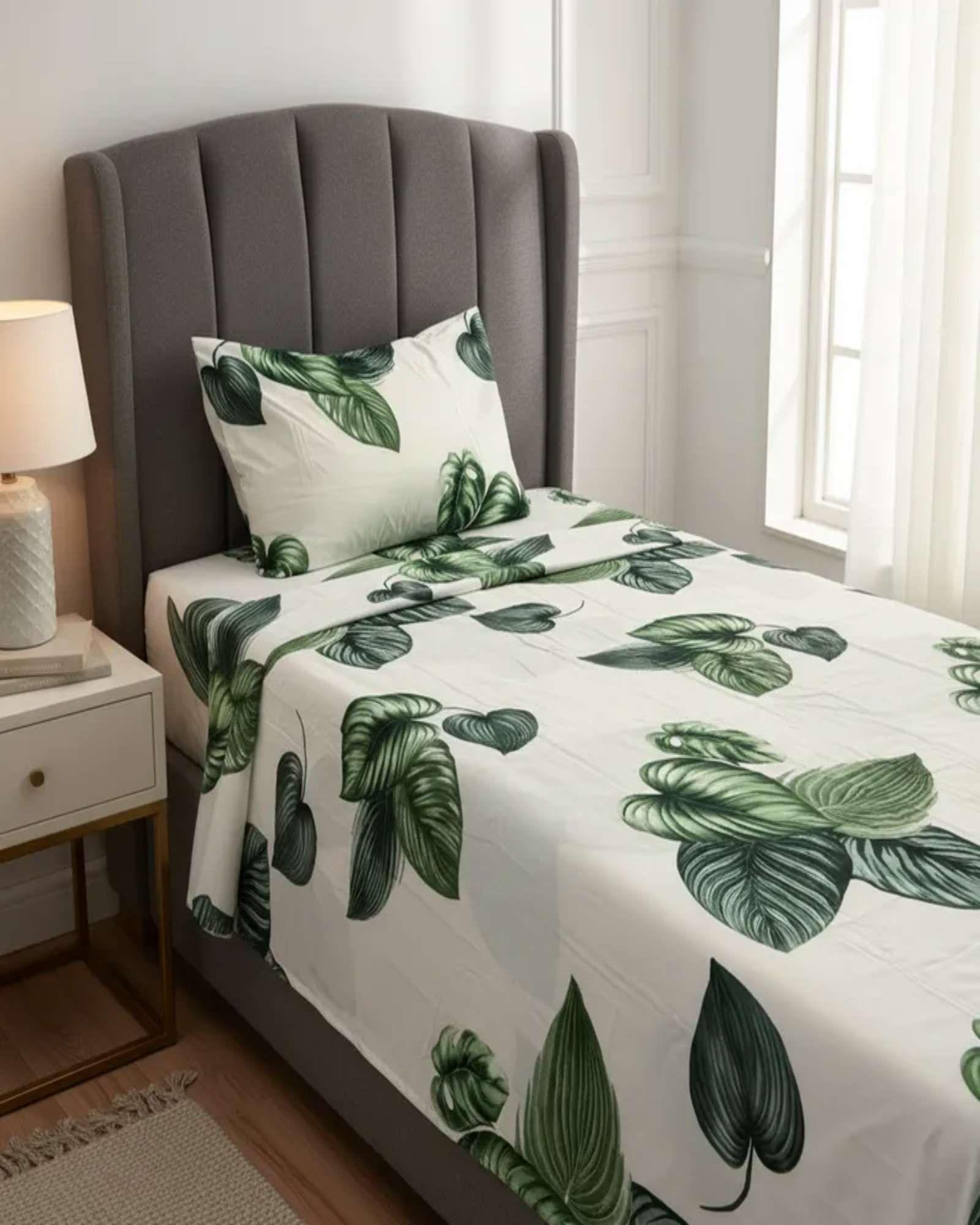 Juego de Sábanas plaza y media 100% Poliéster S03-3