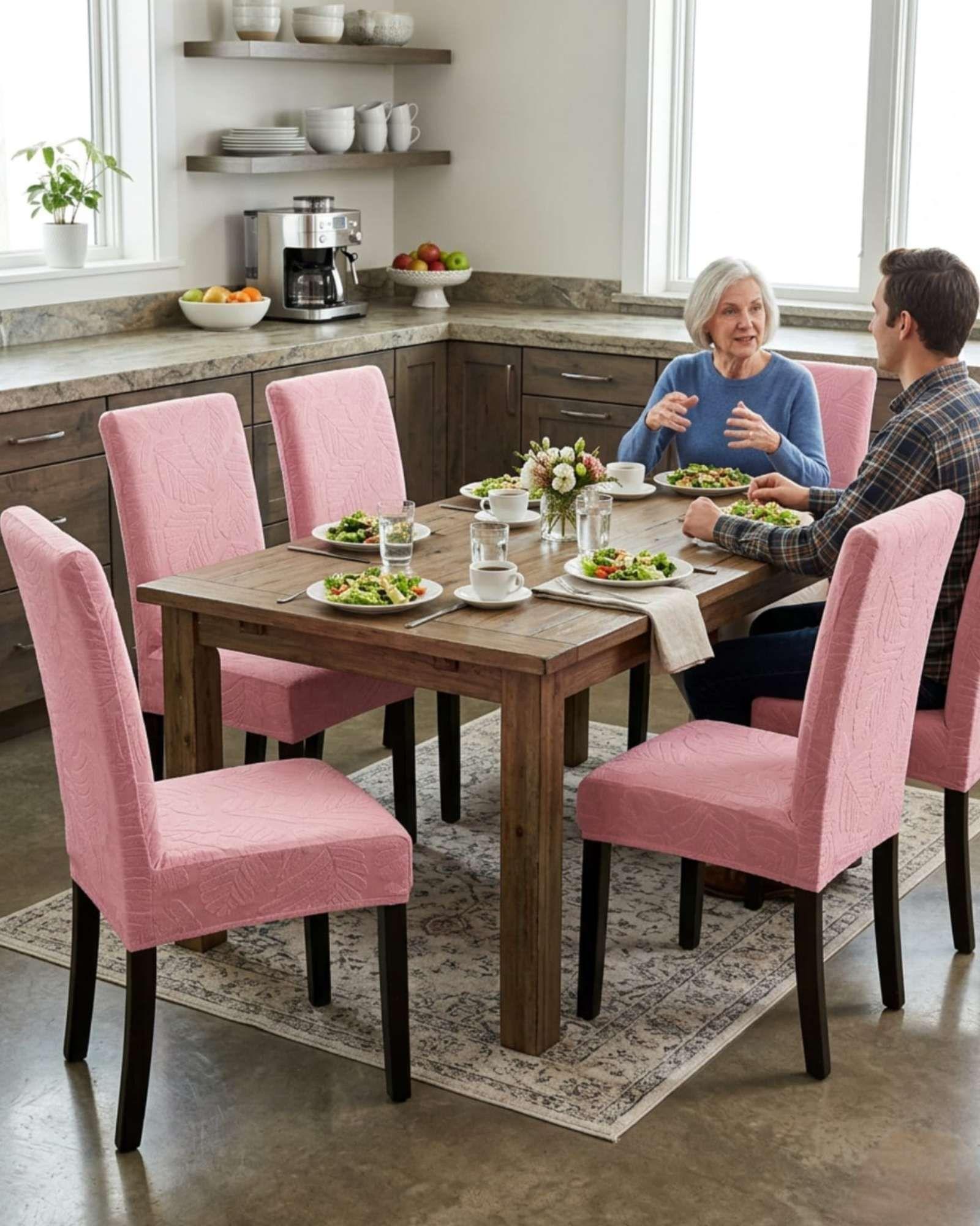 Set de 6 fundas para sillas estampado botanico M2-2