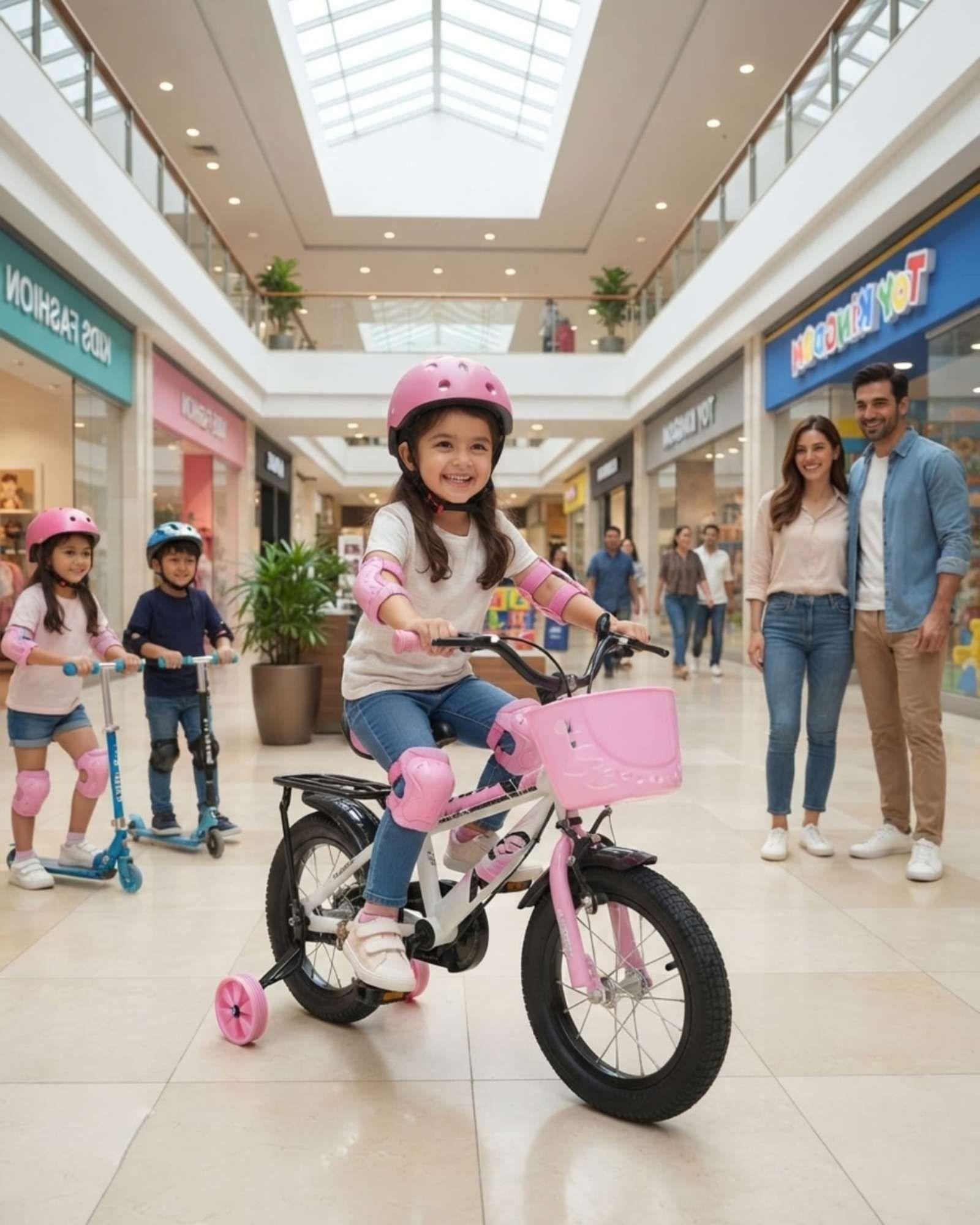 Bicicleta Para Niños Aro 14 Con Kit De Protección Y Casco 06-2