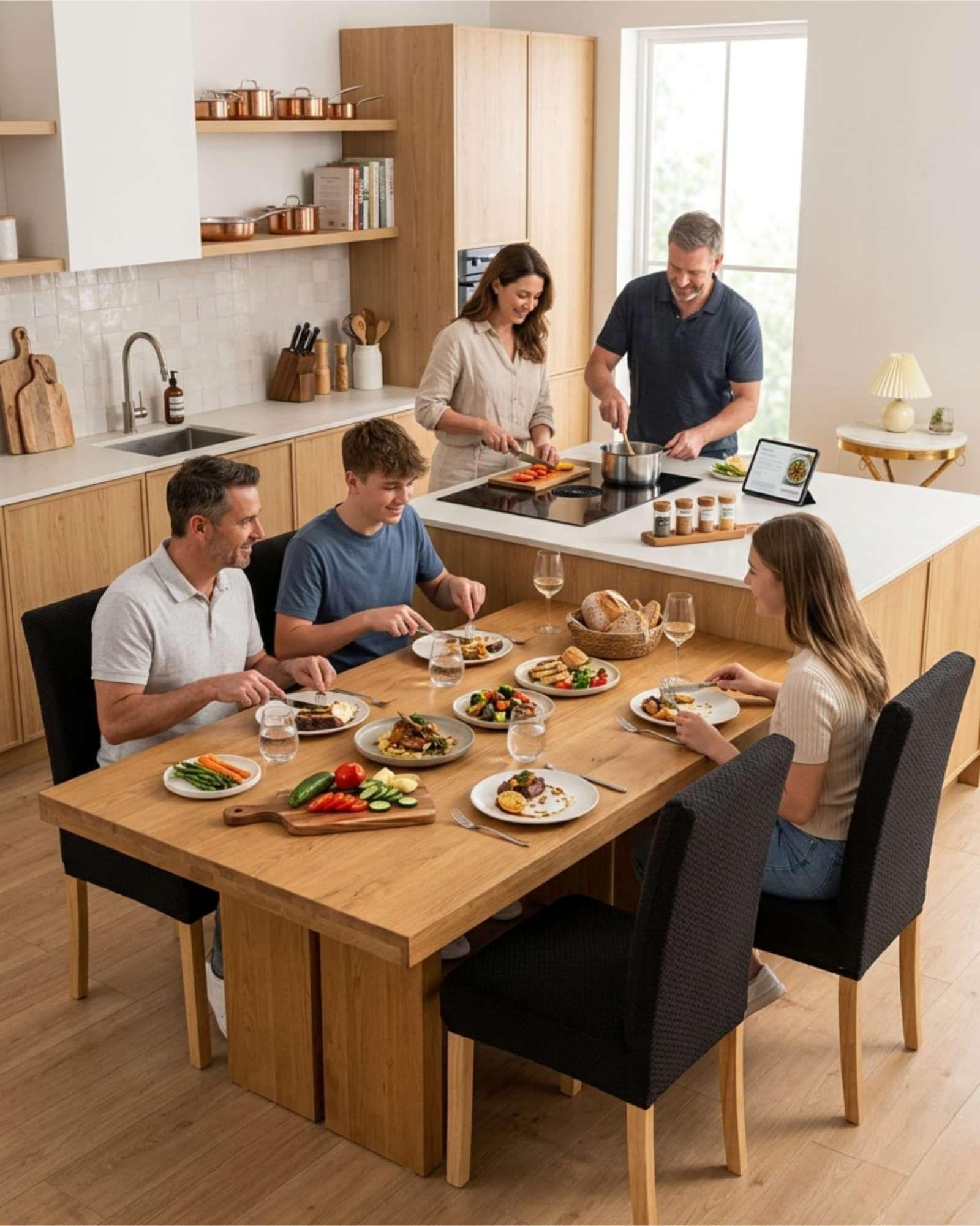 Set de 6 fundas para sillas estampado botanico M8-4