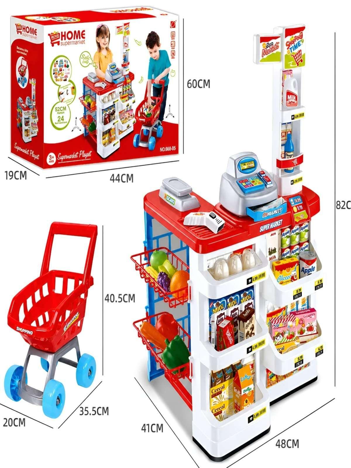 Set Supermercado de Juguete con Carrito y Accesorios-2