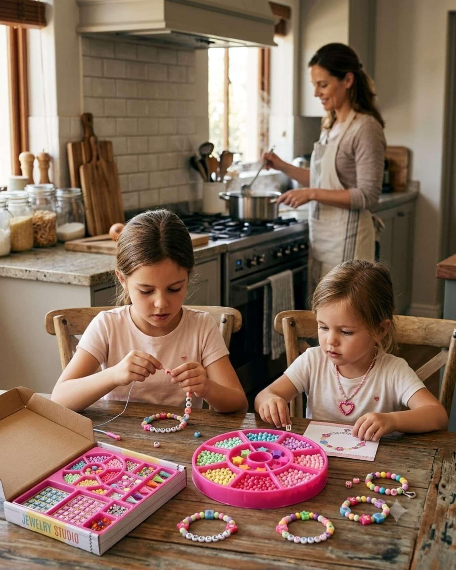 Fábrica de Pulseras Divertidas: Kit de Bisutería Creativa Infantil 01-3