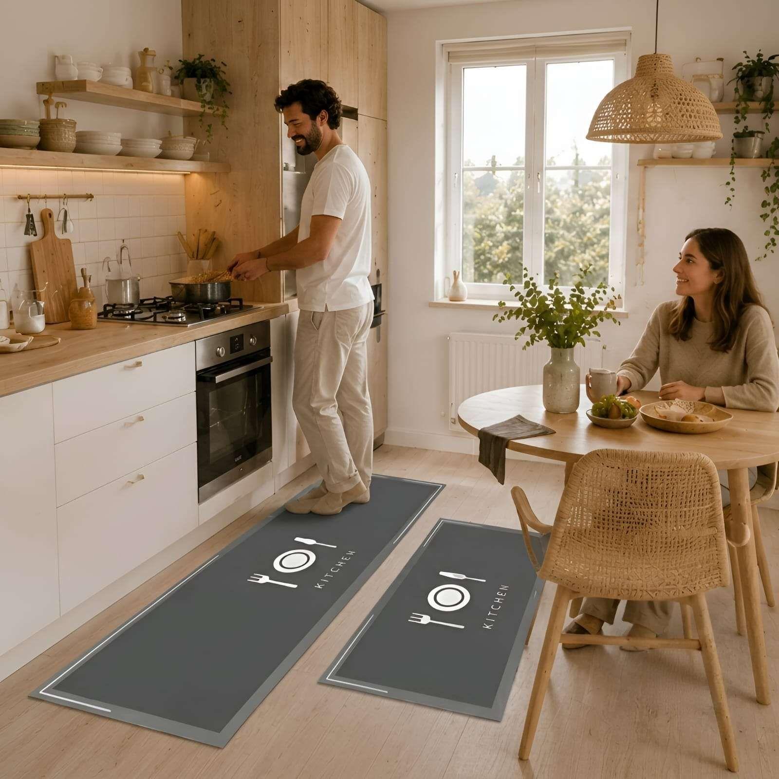 Set de Alfombras para Cocina: Diseño y Durabilidad 02-1
