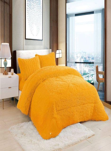 CUBRECAMA PELUDO CON CHIPORRO PLAZA Y MEDIA D21-2