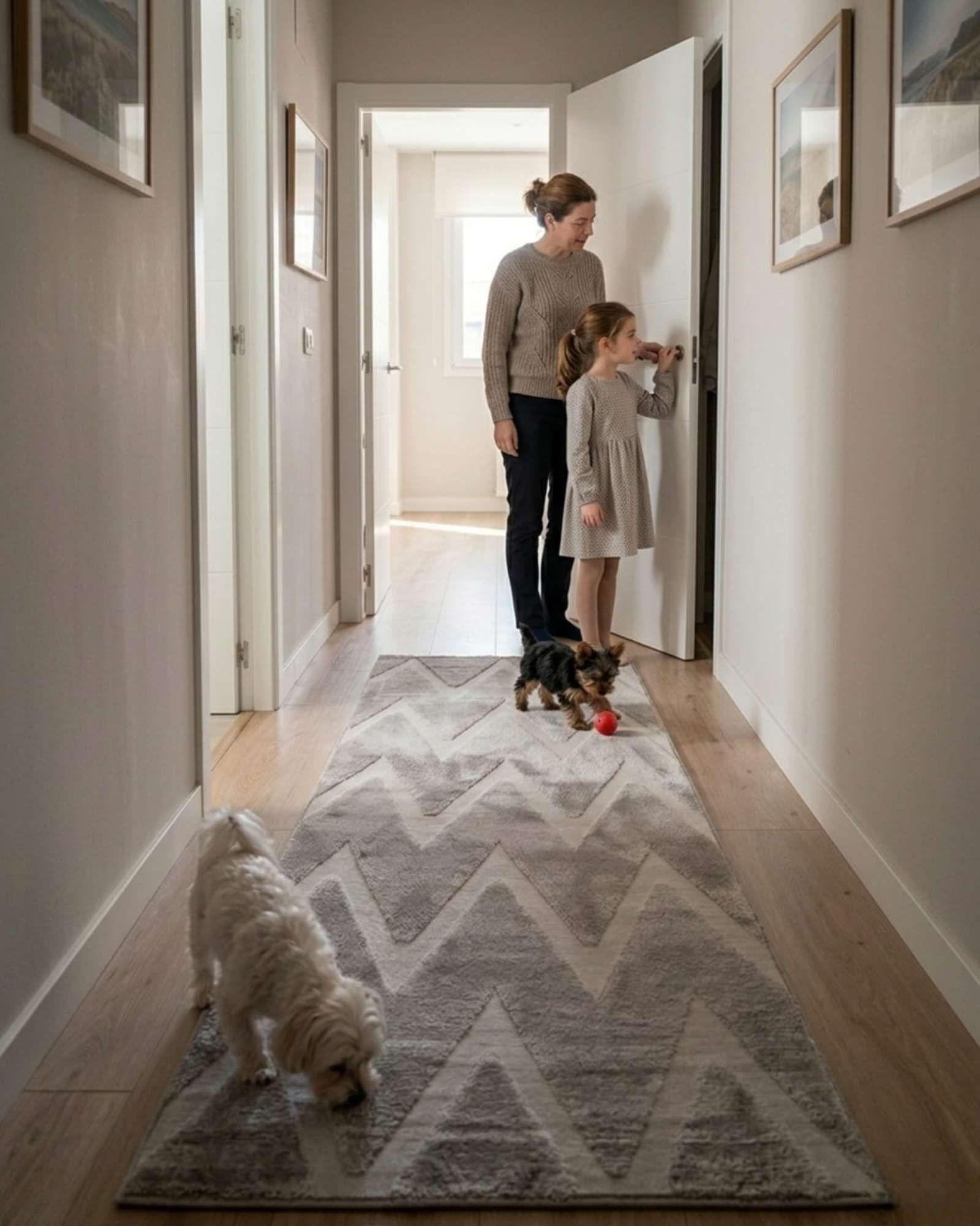 Alfombra Larga Para Pasillo Diseño Jacquard 60x160cm m7-4