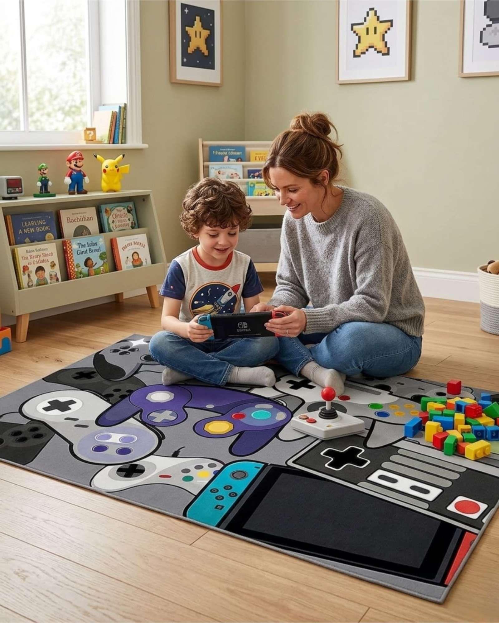 Tapete de Juegos Infantil Antideslizante de 120x180cm m2-3