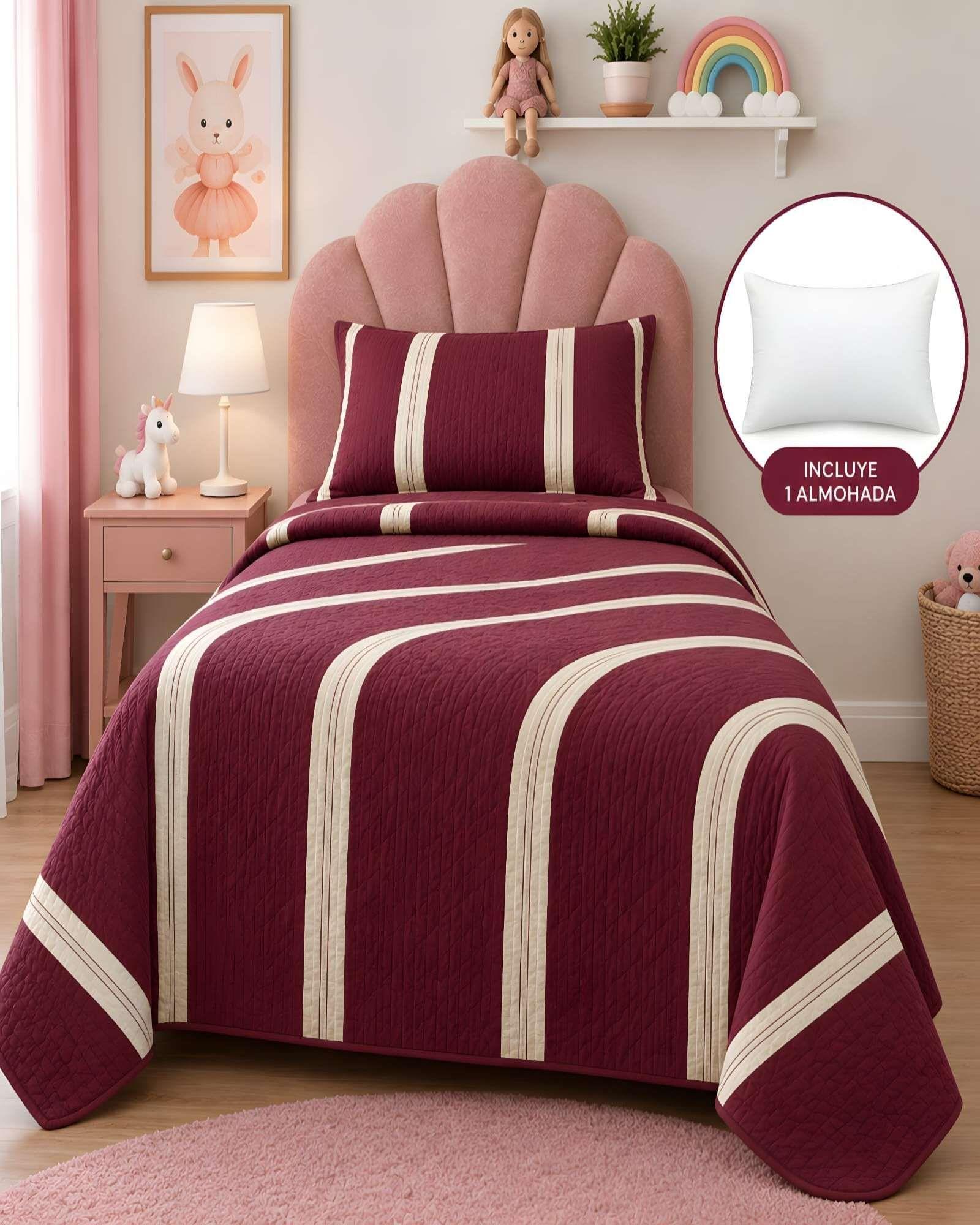 Quilt 1.5 Plazas 180x230 cm + Funda de Almohada-3