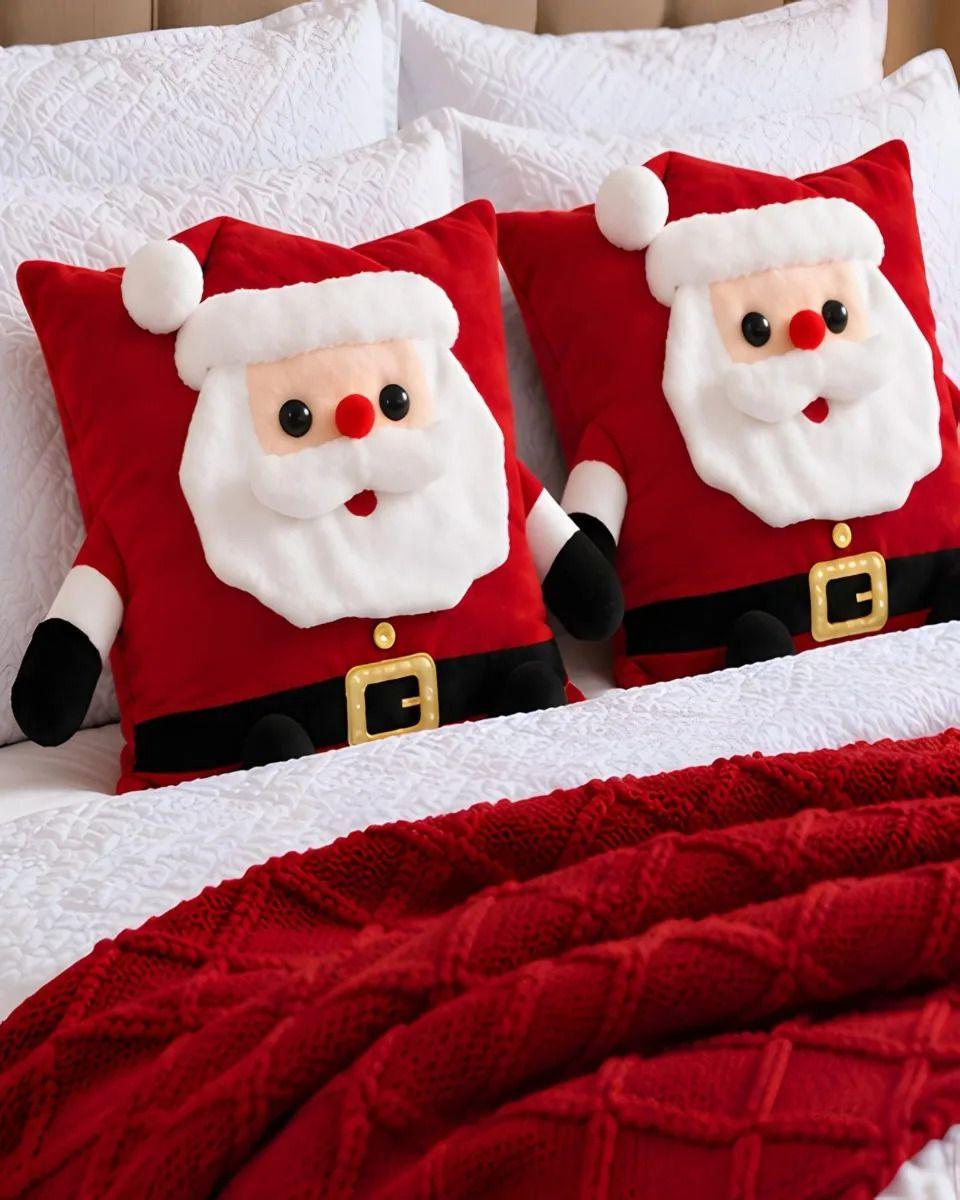 Cubrecamas Navideño Con Manta Y 2 Fundas De Cojin King m3-1