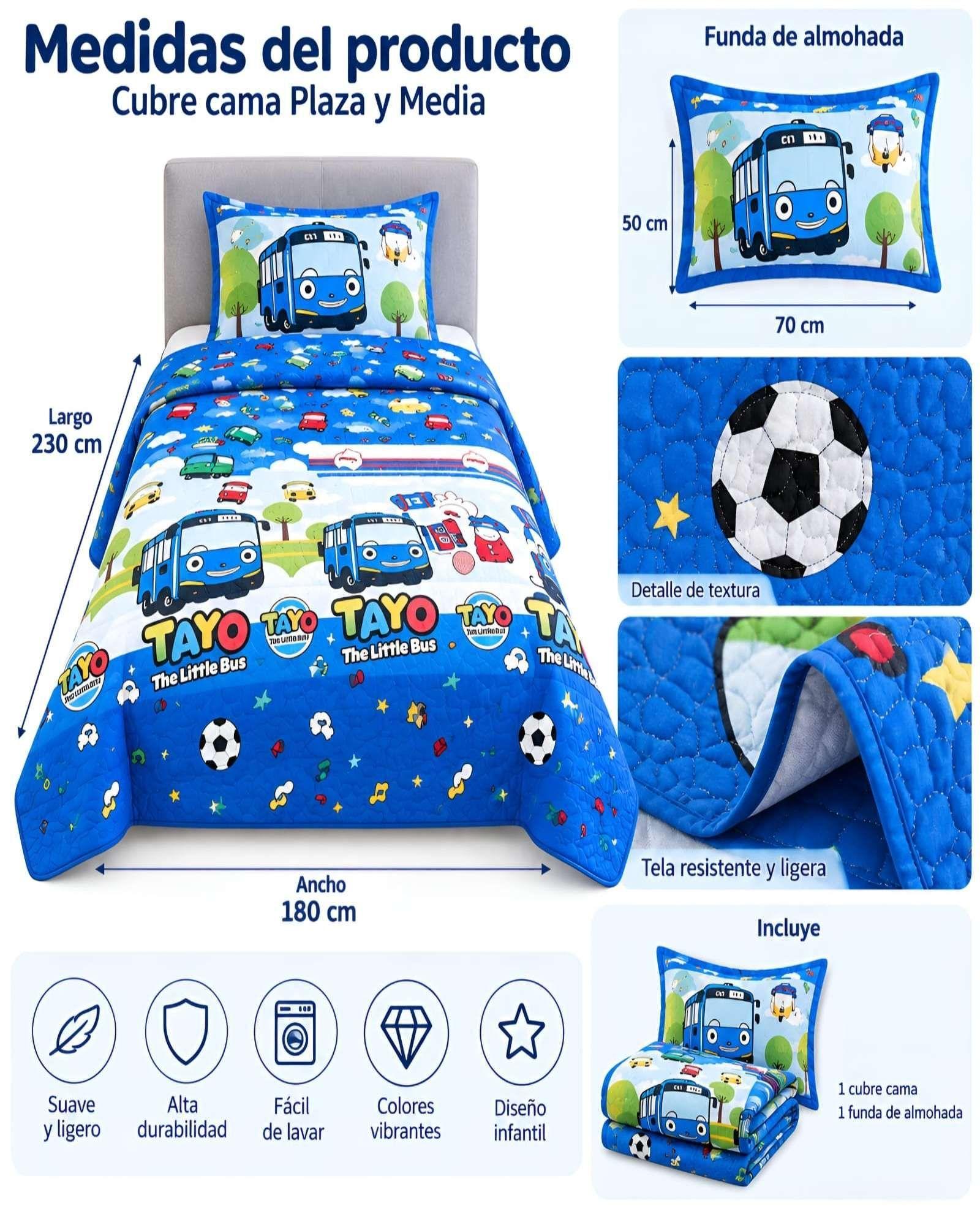 Quilt 1.5 Plazas 180x230 cm + Funda de Almohada-4