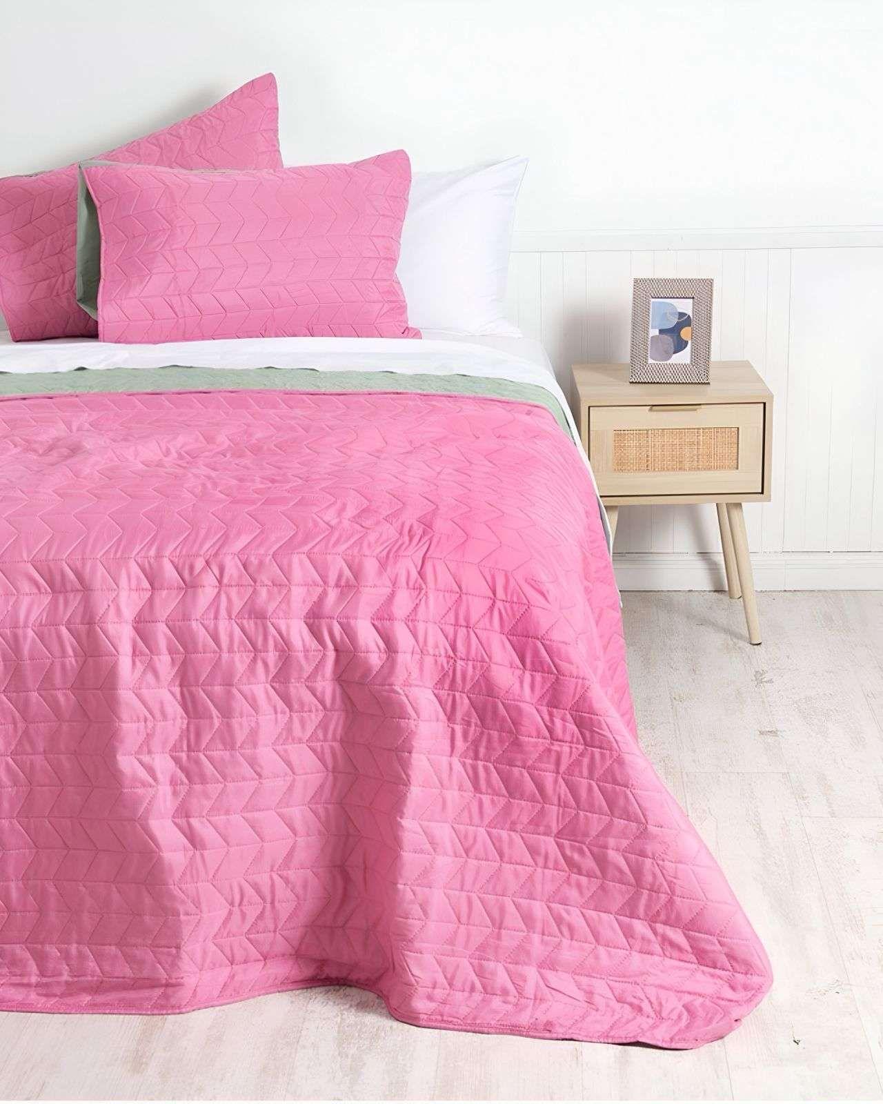 Cubrecama Quilt Bicolor 2 plazas Mashini M002-2