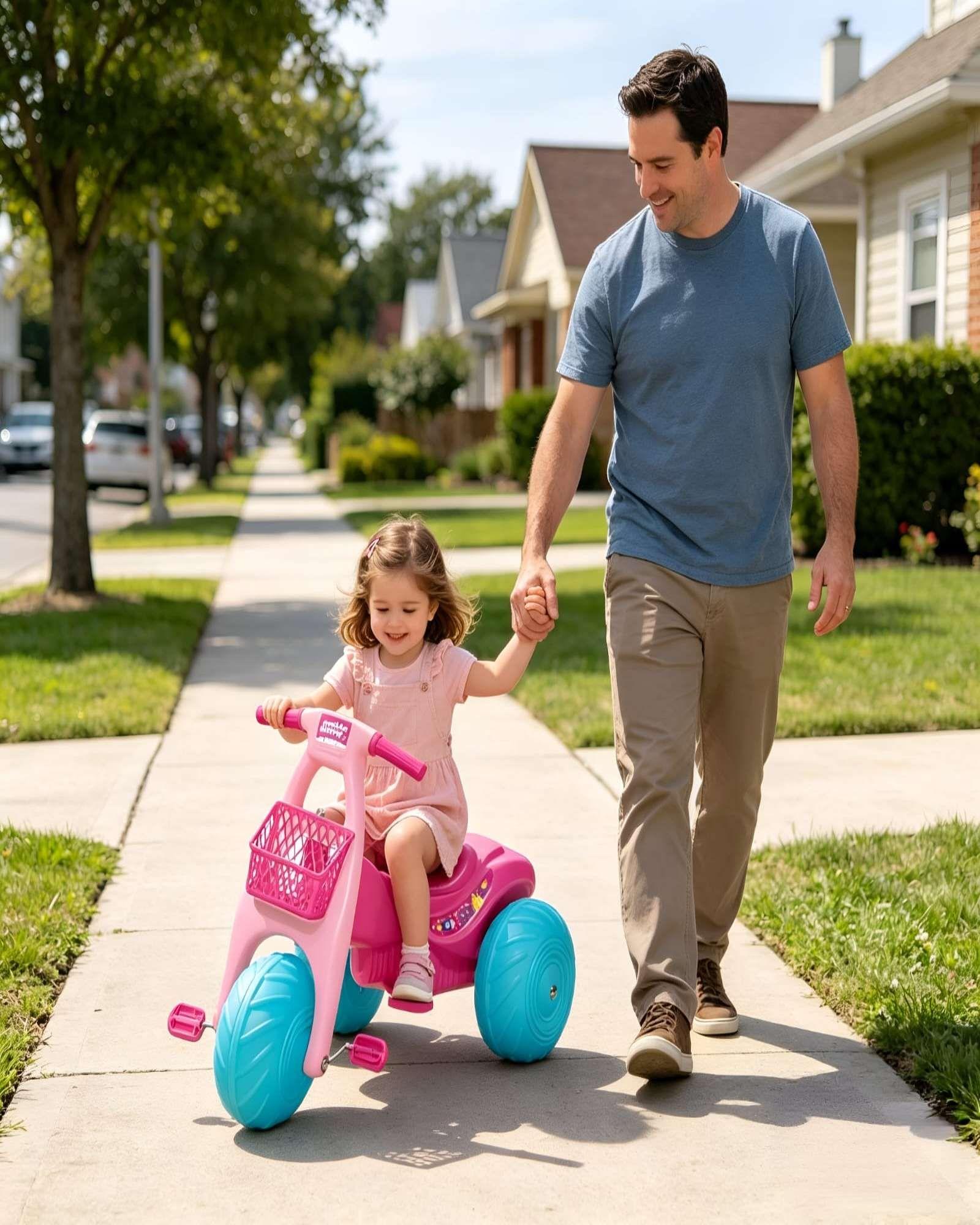 Correpasillos Infantil Moto Lunar Didactica De 3 Ruedas m1-1