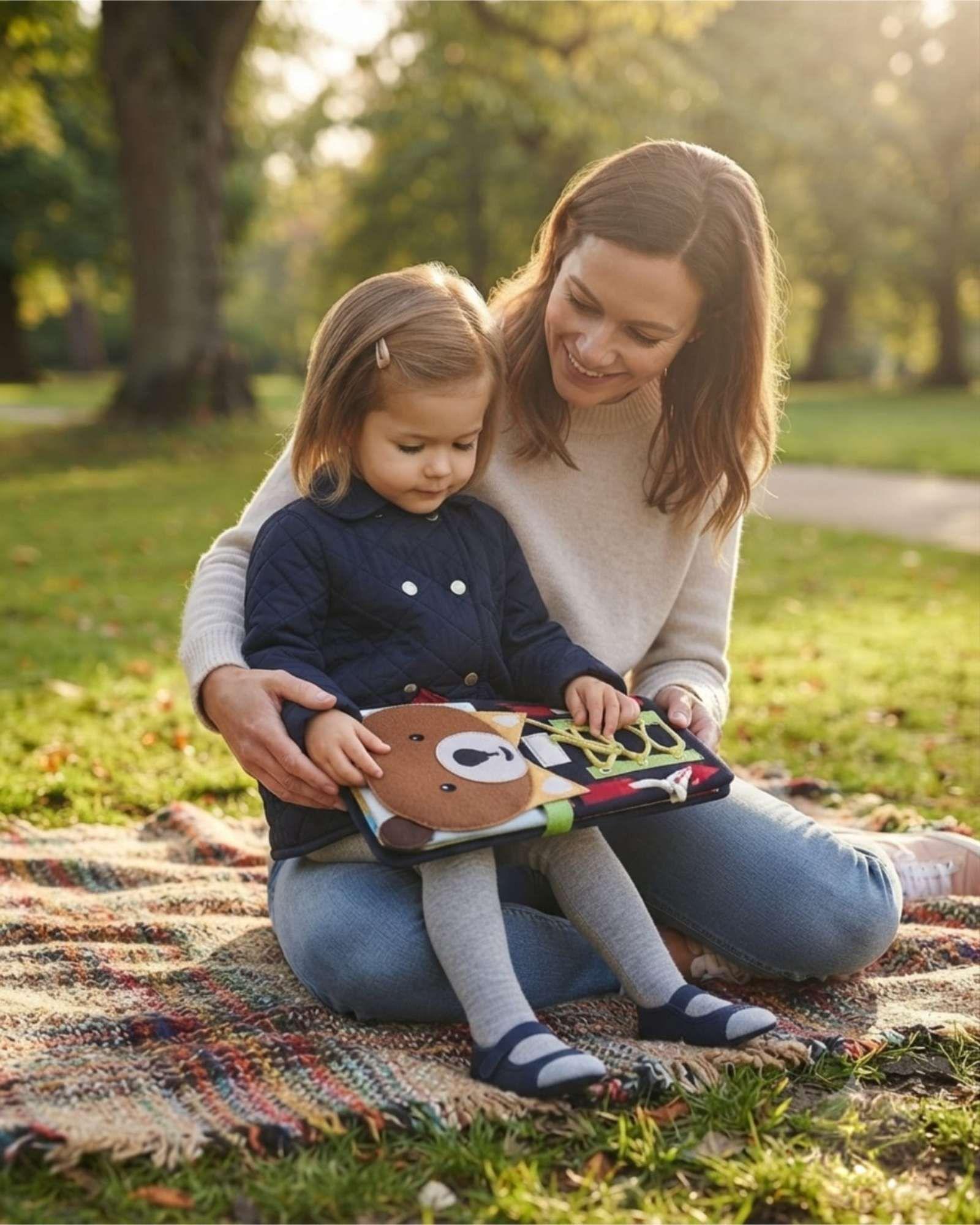 Tablero Mochila Sensorial Montessori Maletín Didáctico de Viaje-2