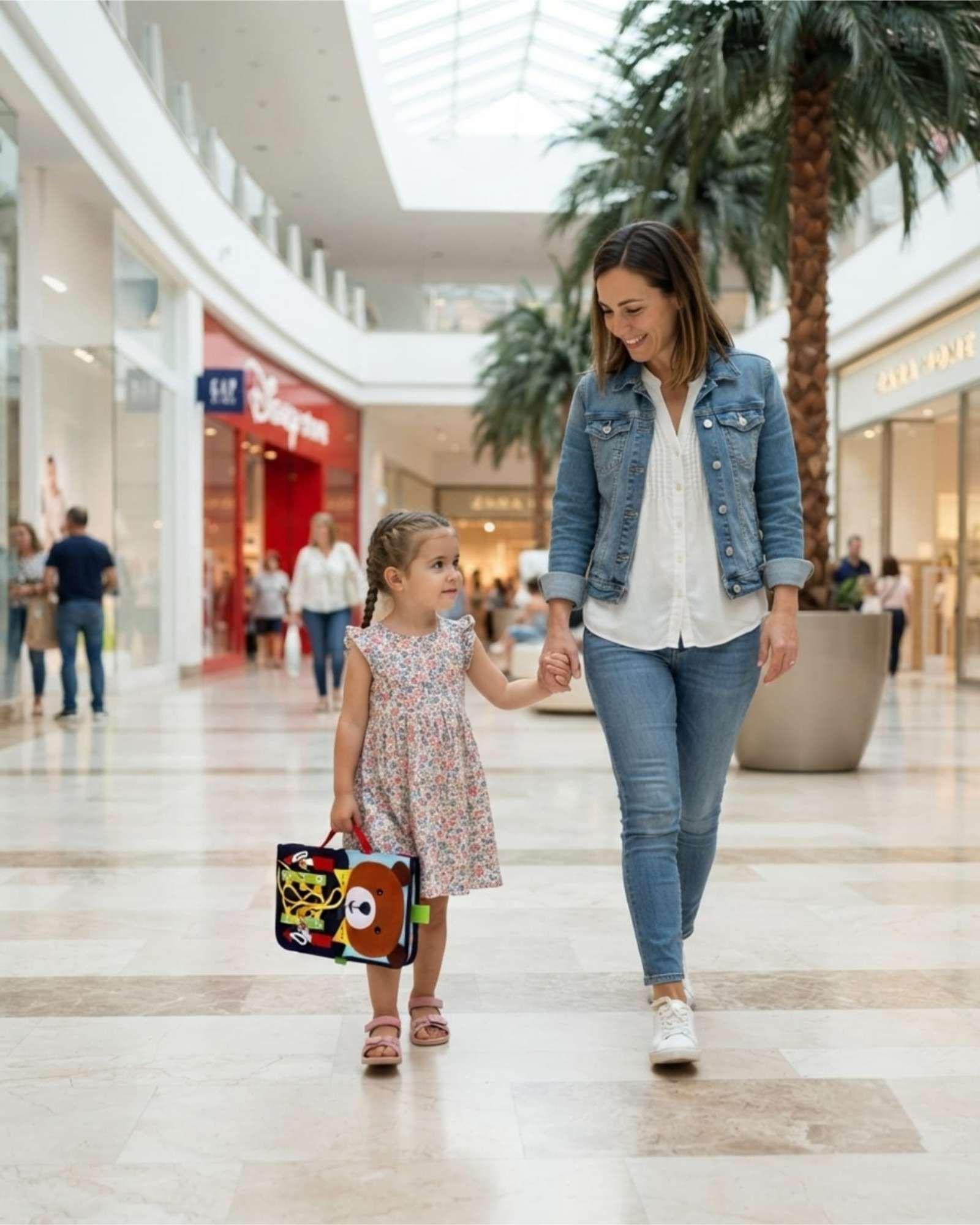 Tablero Mochila Sensorial Montessori Maletín Didáctico de Viaje-3