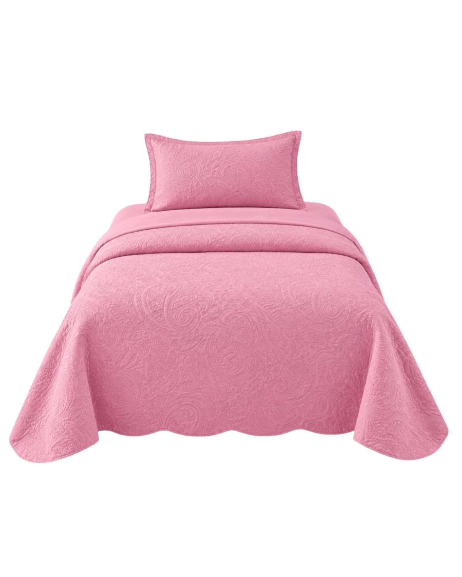 Cubrecama Quilt Verano 1.5 Plazas Textura En Relieve 07-5