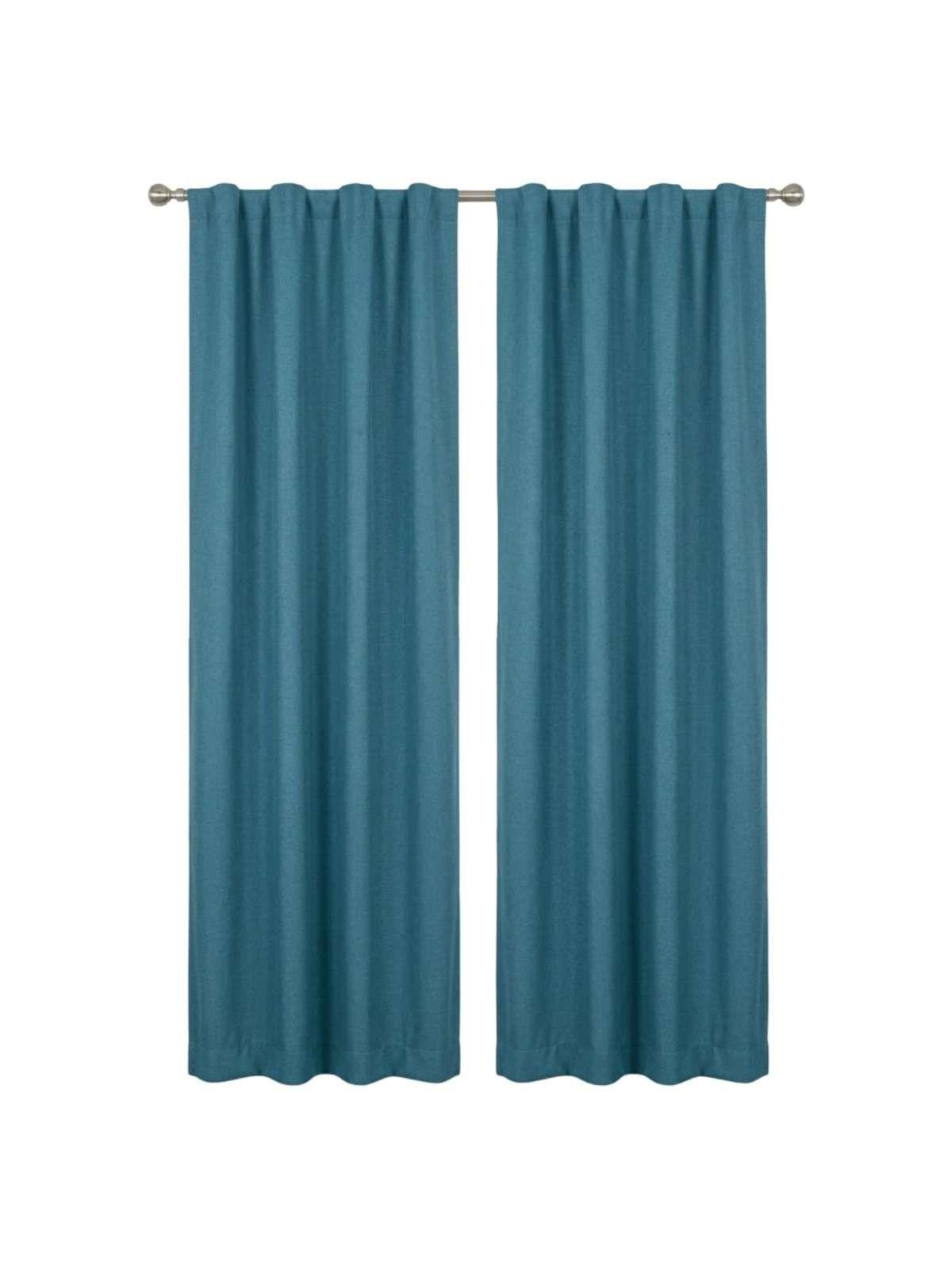 Set de Cortina Blackout mas vicillo 140x220 cm azul-2