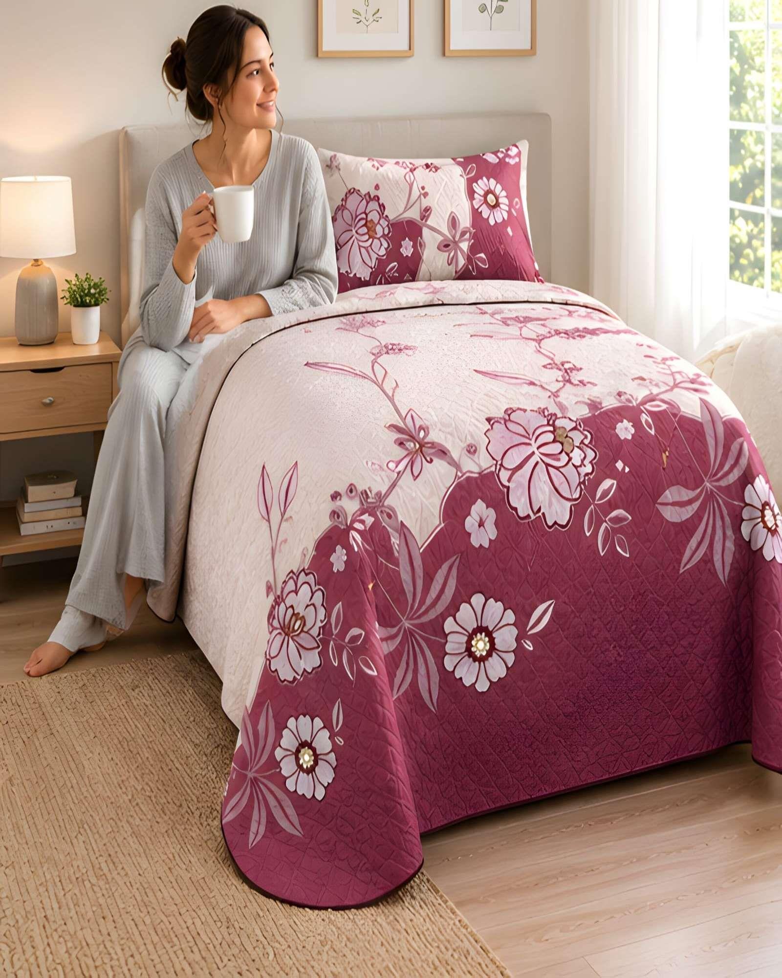 Quilt Plaza Y Media Delgado De Verano Mas Almohada Y Funda m4-0