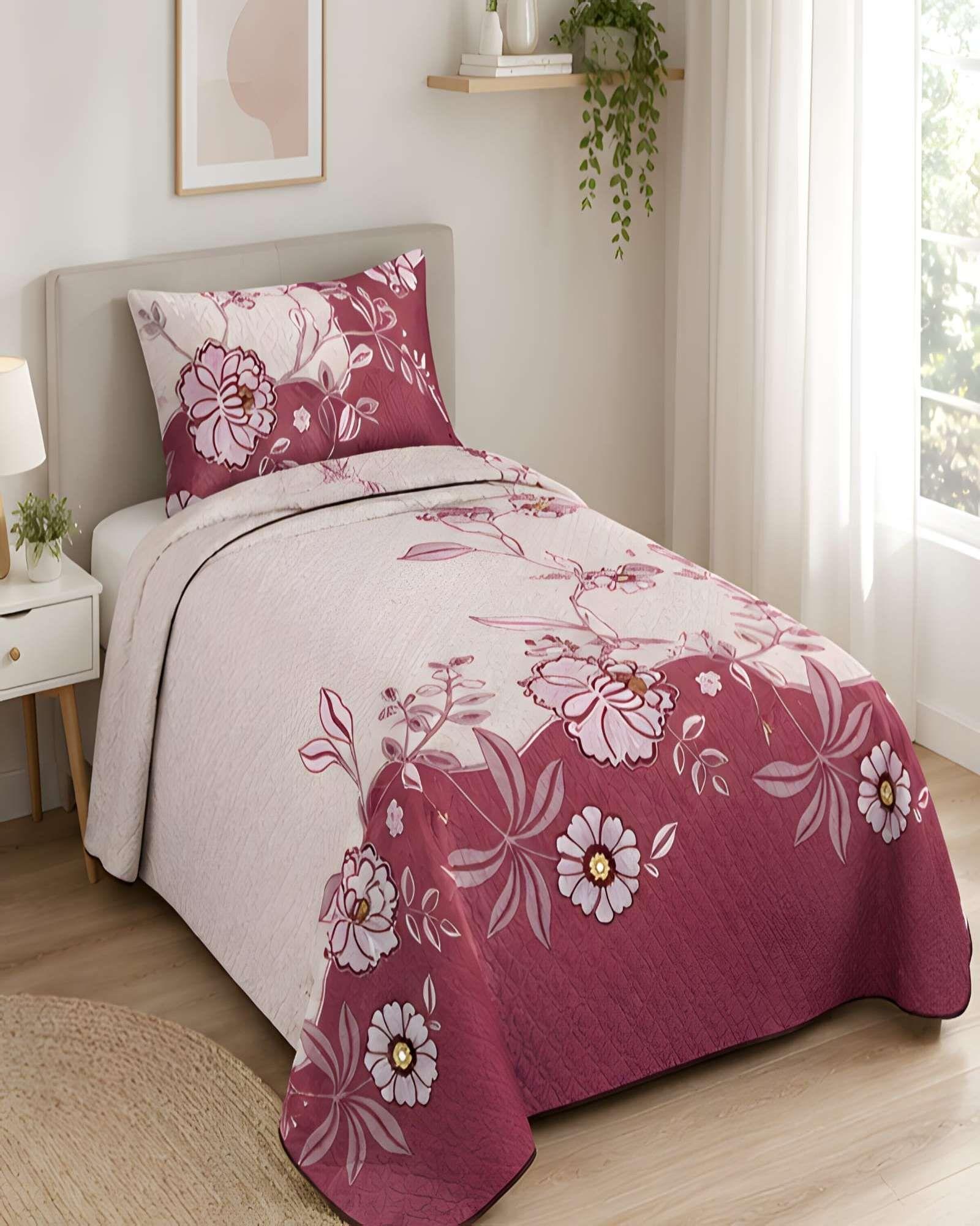 Quilt Plaza Y Media Delgado De Verano Mas Almohada Y Funda m4-1