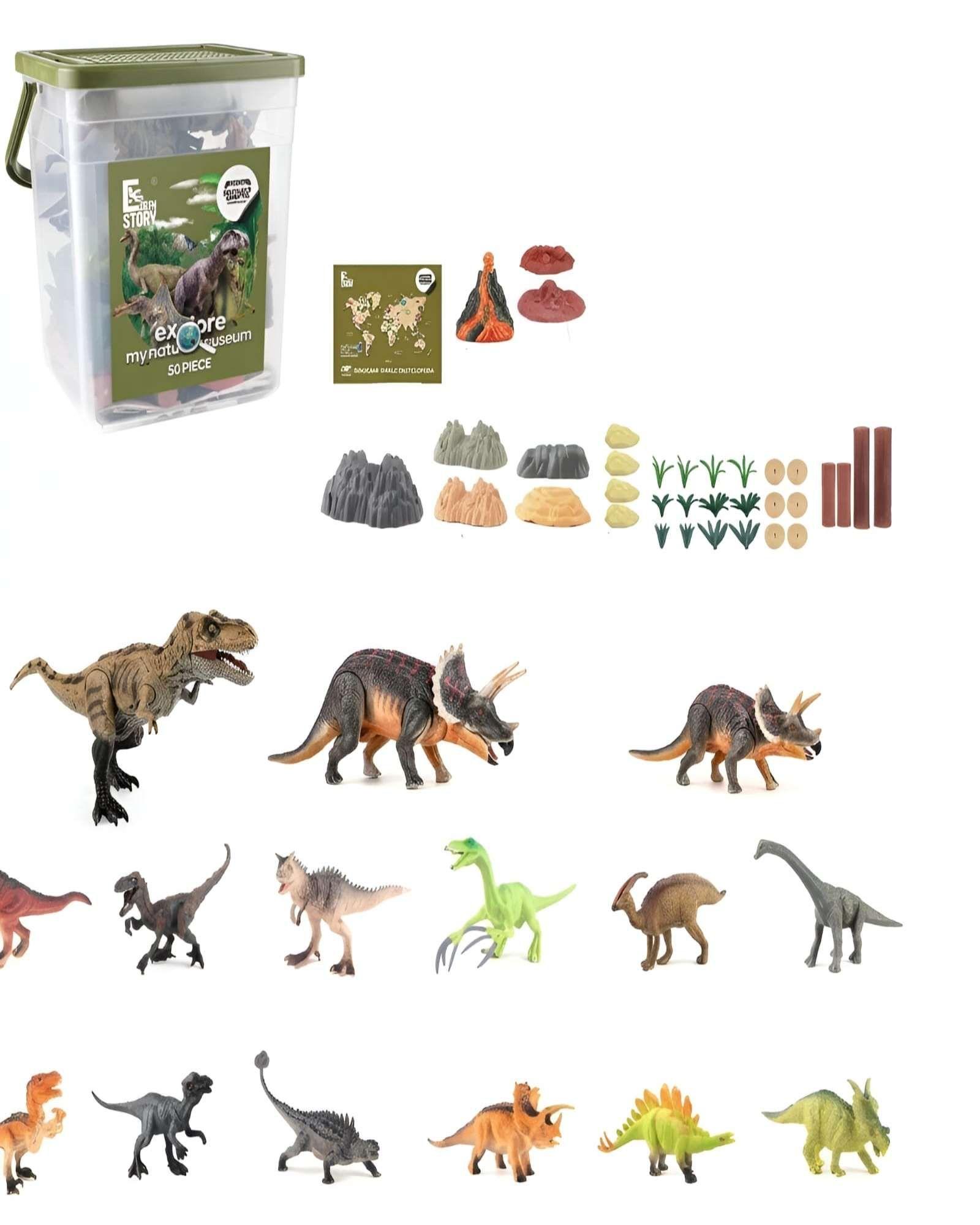 Set De Juguetes Educativos De Dinosaurios Para Niños-4