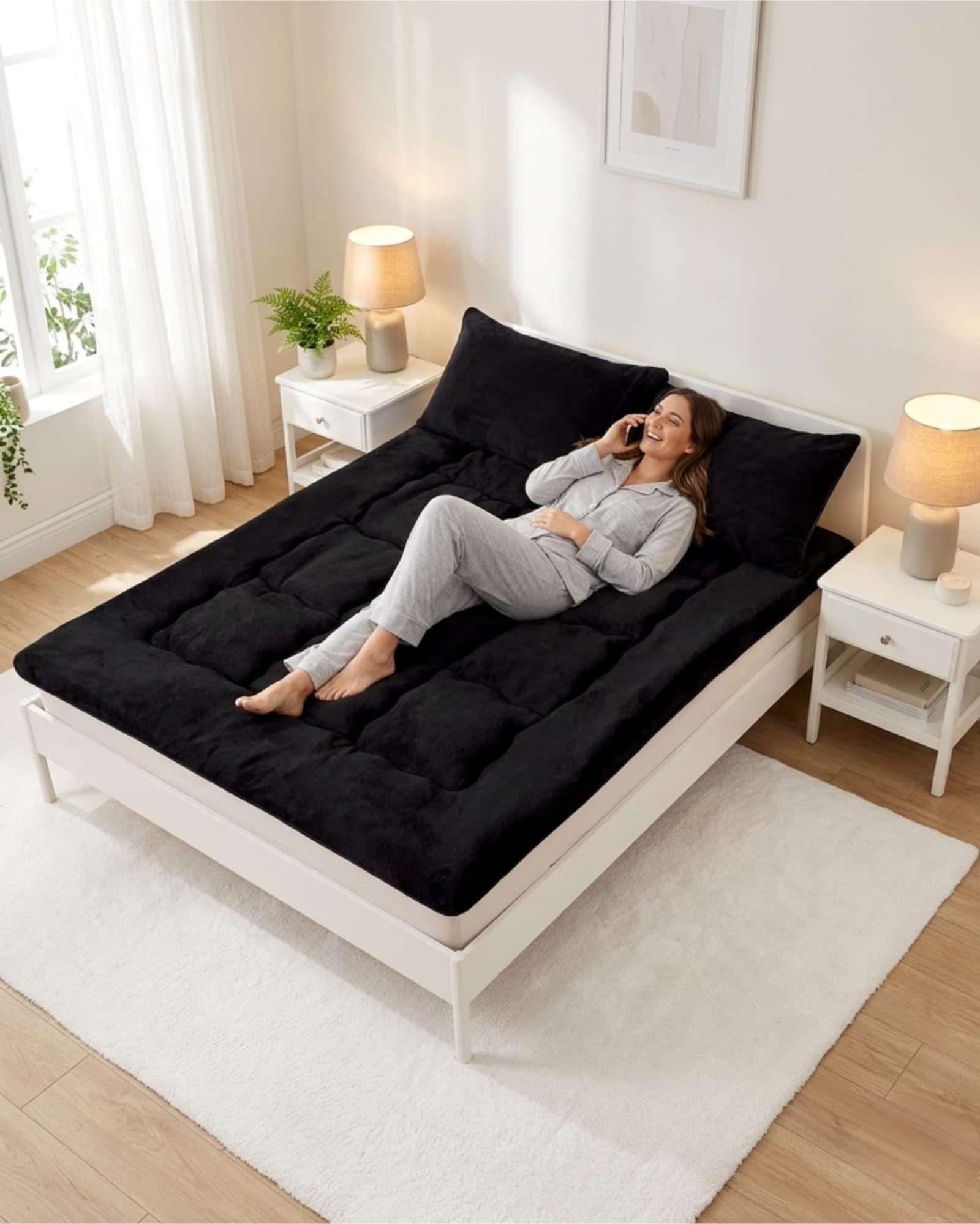 Cubre Colchón Premium Plush Acolchado 2 Plazas R3-3