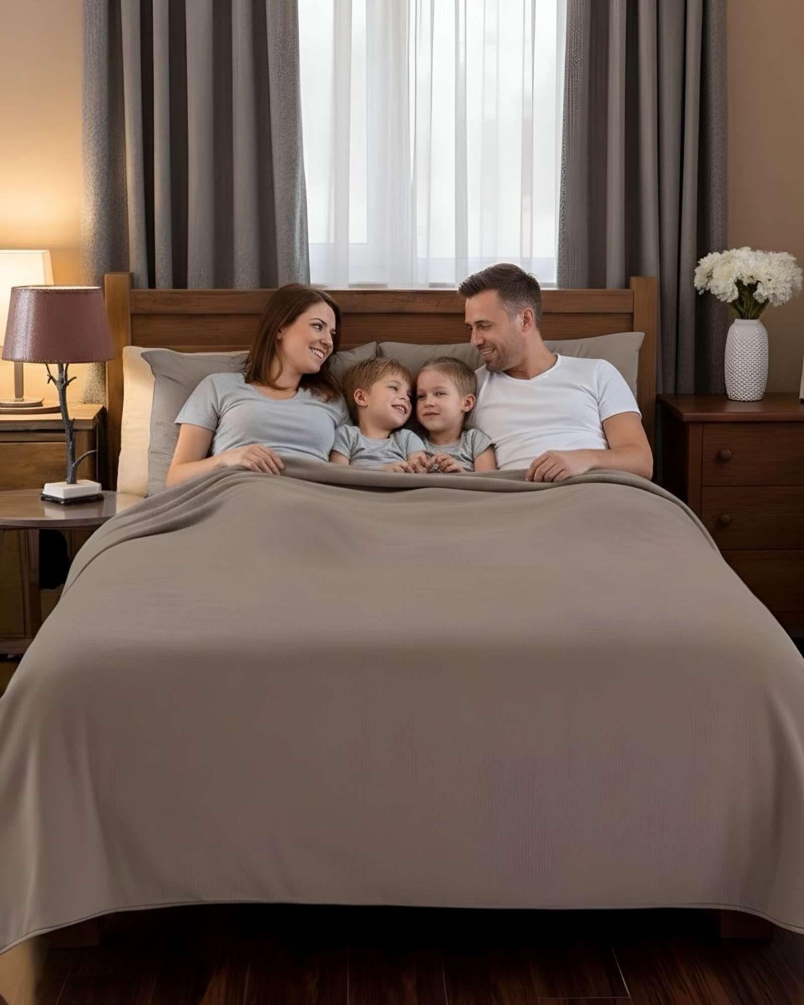 Sabana extra suave premium de polar Marron King-2