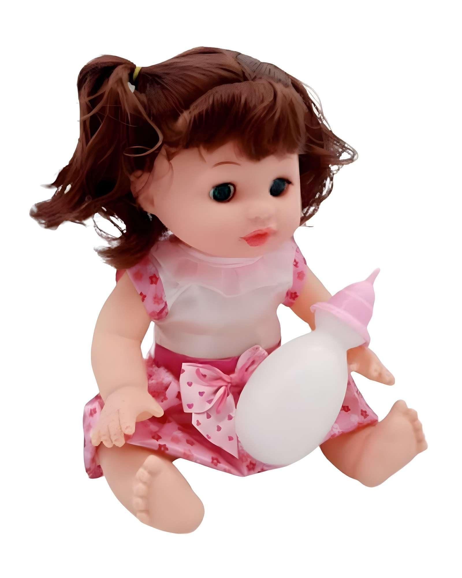 Juguete Muñeca más coche simple infantil rosado -3