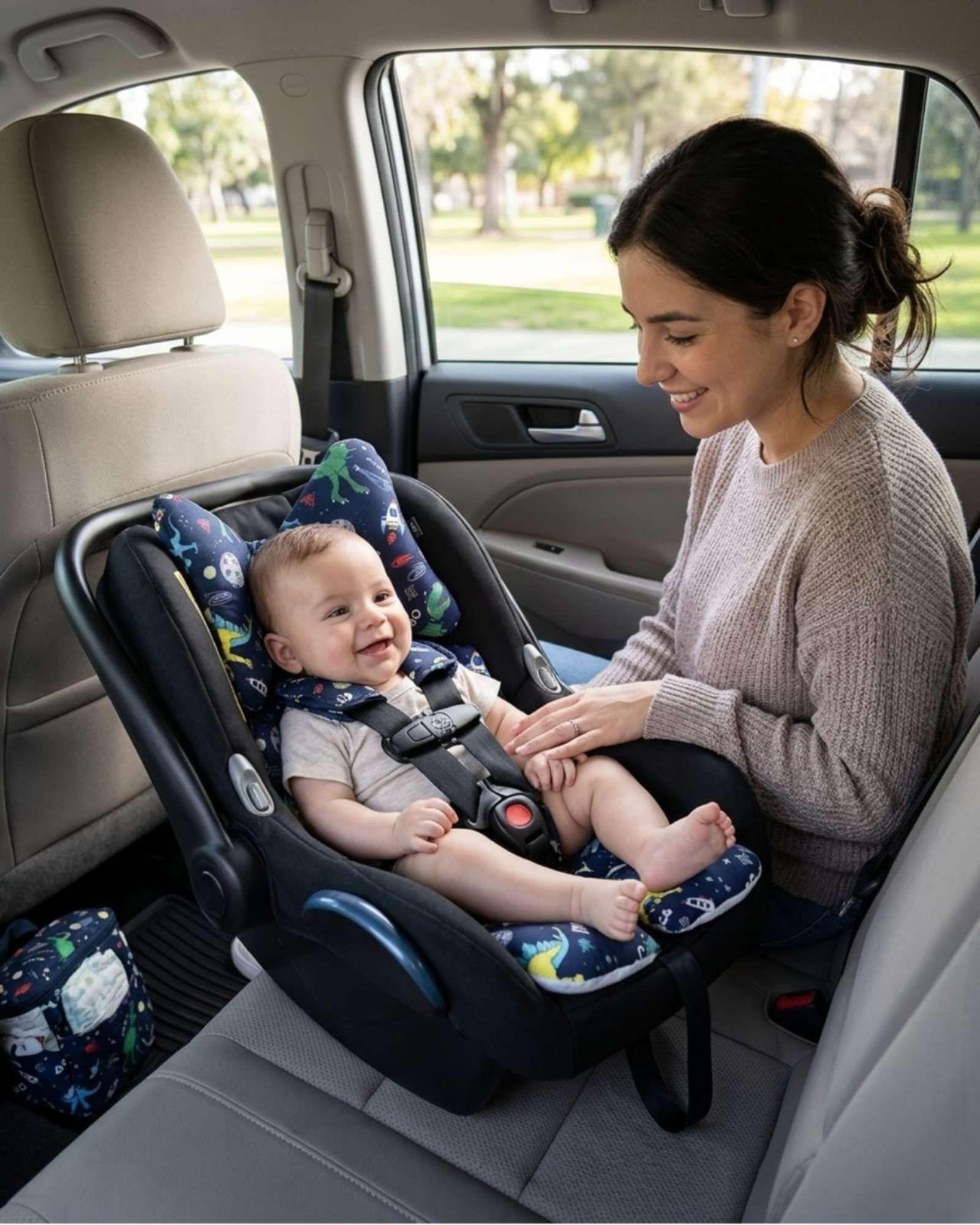 Cojín Reductor para asientos de Lujo para Bebés - Confort y Soporte Total color azul-3